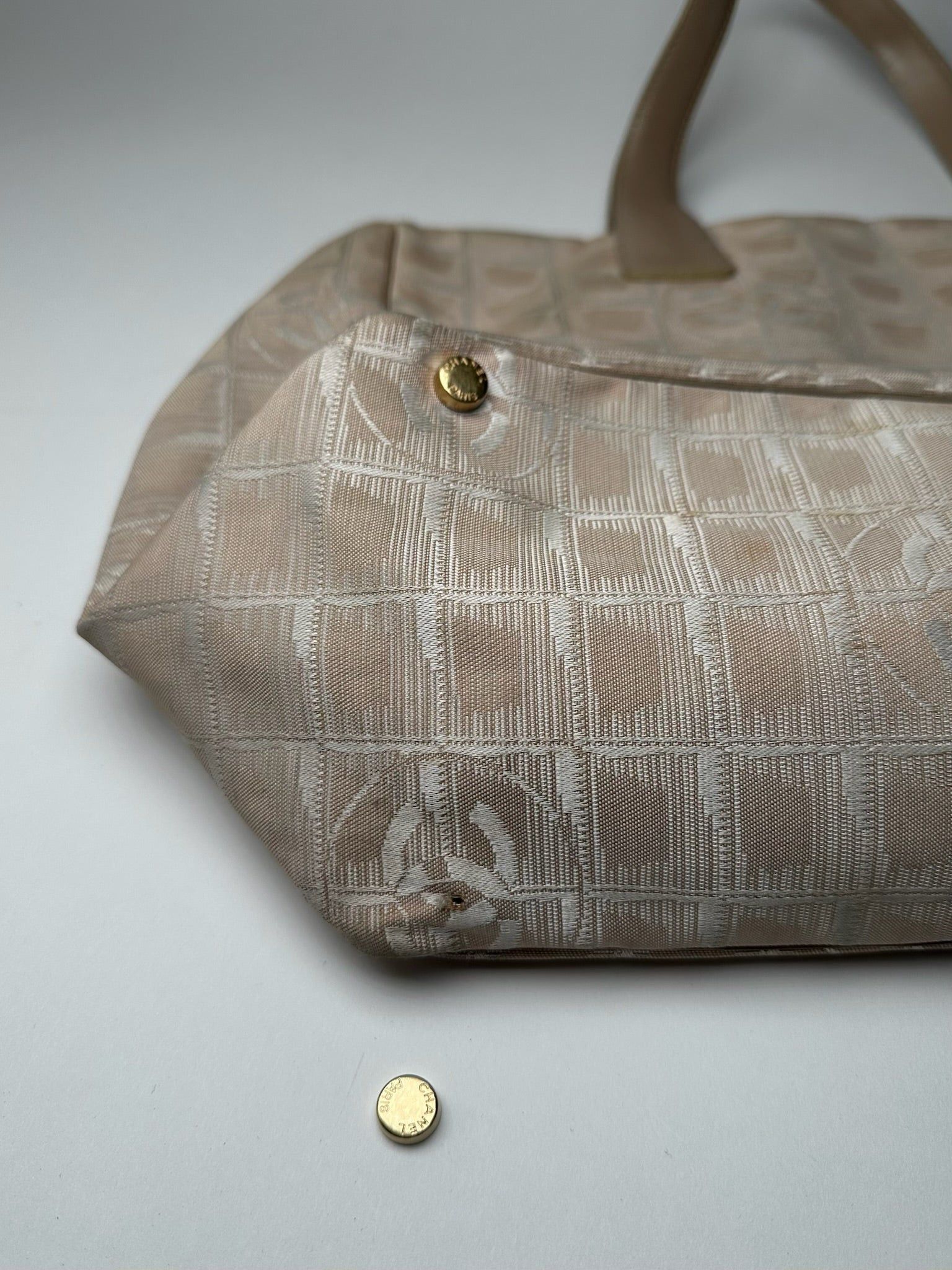 Chanel Vintage Monogram Shopper beige Size ONE SIZE - 12 Thumbnail