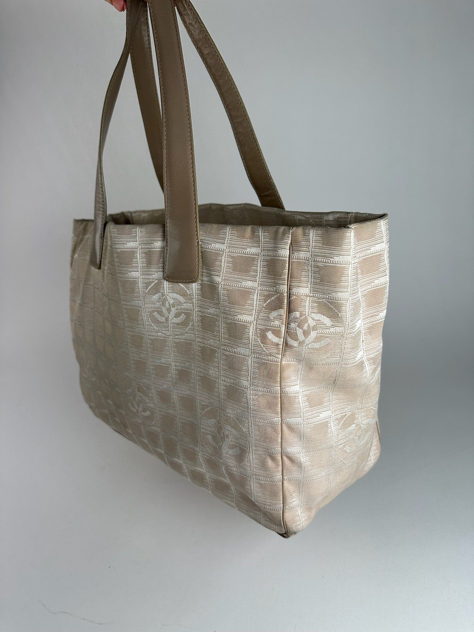 Chanel Vintage Monogram Shopper beige Size ONE SIZE - 6 Thumbnail
