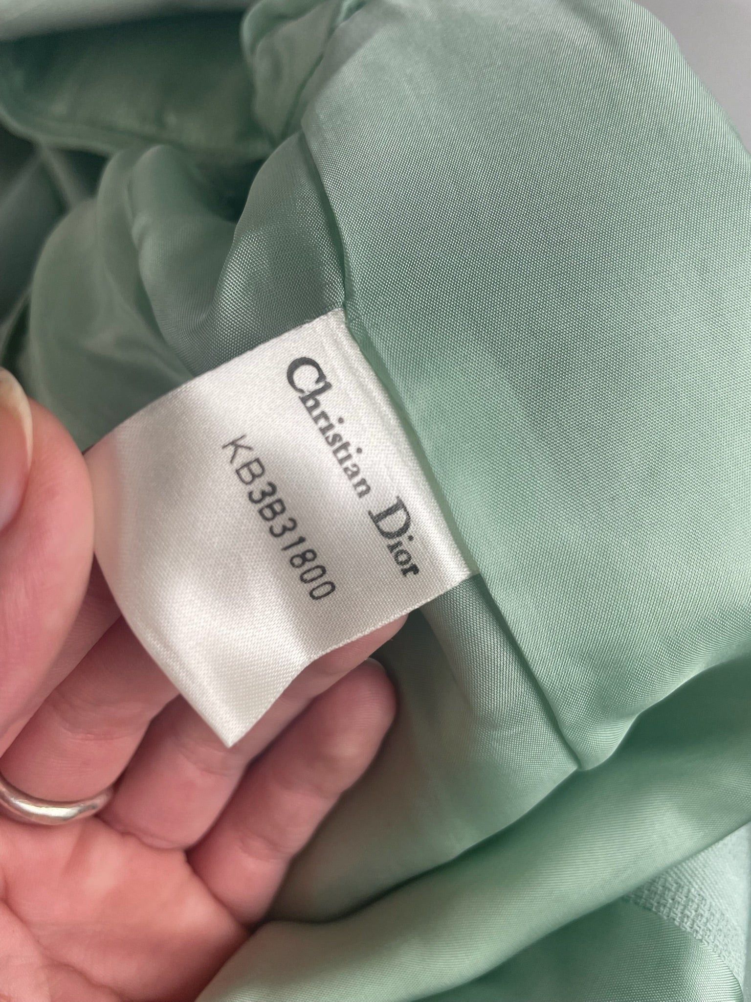 Dior Vintage wool Blazer / Trench turquoise M Size M / US 6-8 / IT 42-44 - 4 Thumbnail