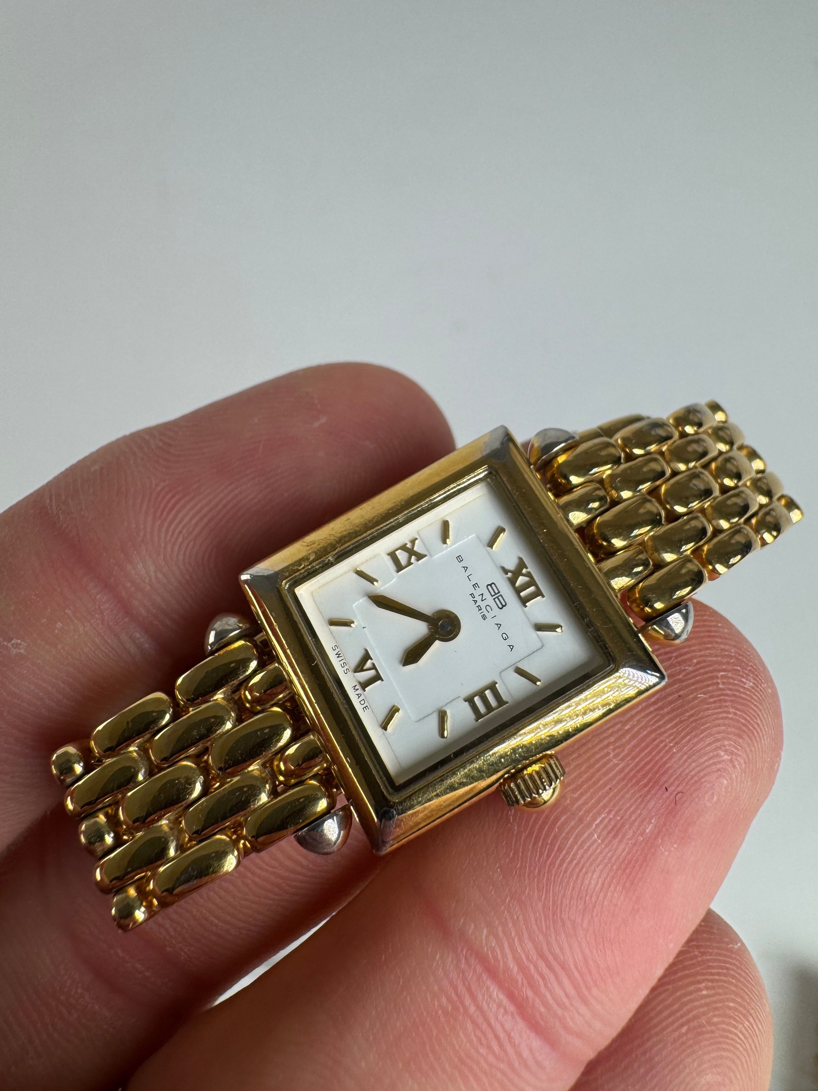 Balenciaga Vintage Steel Quartz Watch golden Size ONE SIZE - 11 Thumbnail