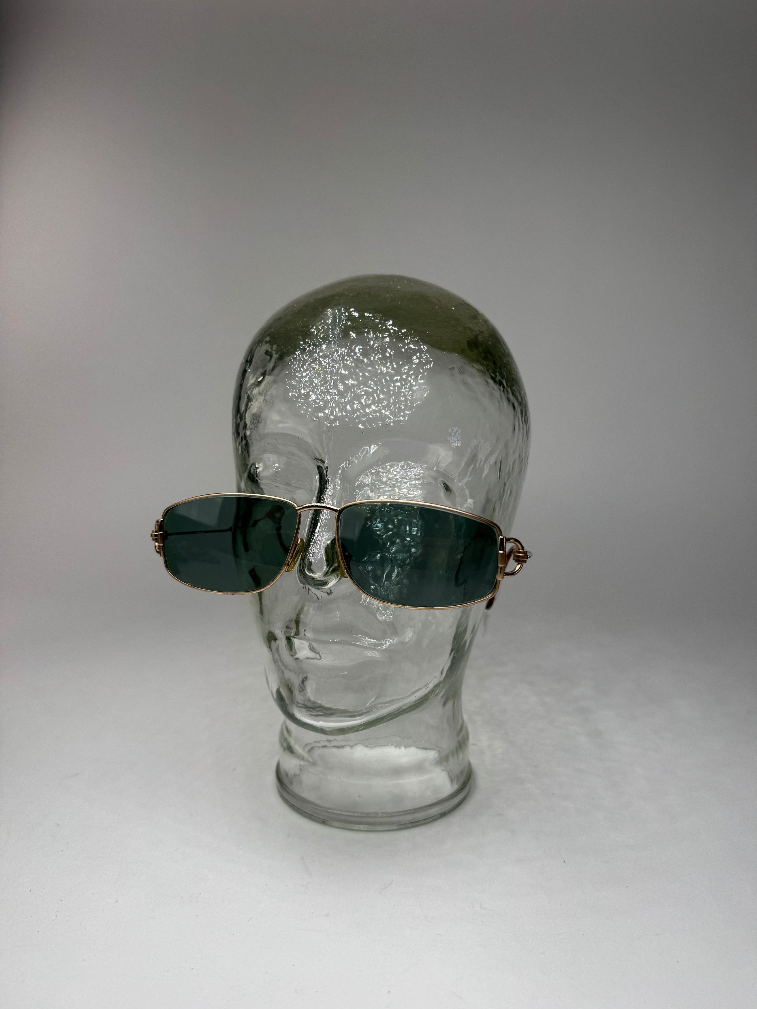 Gucci Vintage Sunglasses Green Gold Size ONE SIZE - 8 Thumbnail