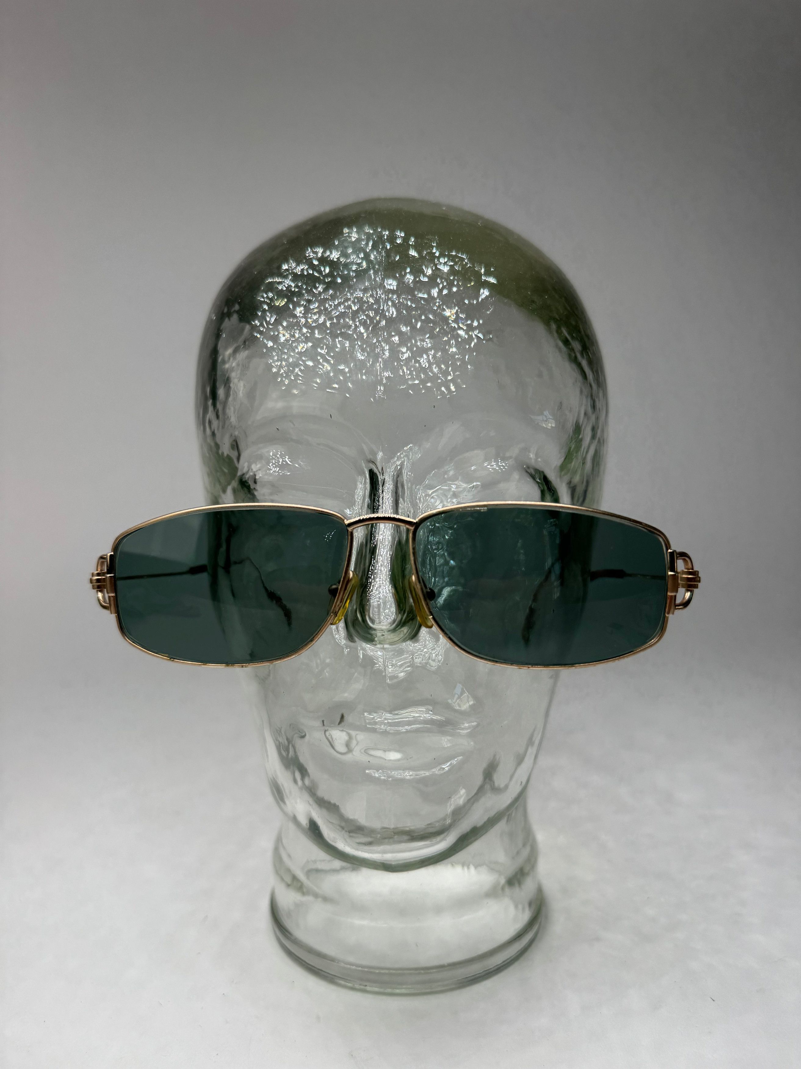 Gucci Vintage Sunglasses Green Gold Size ONE SIZE - 11 Thumbnail