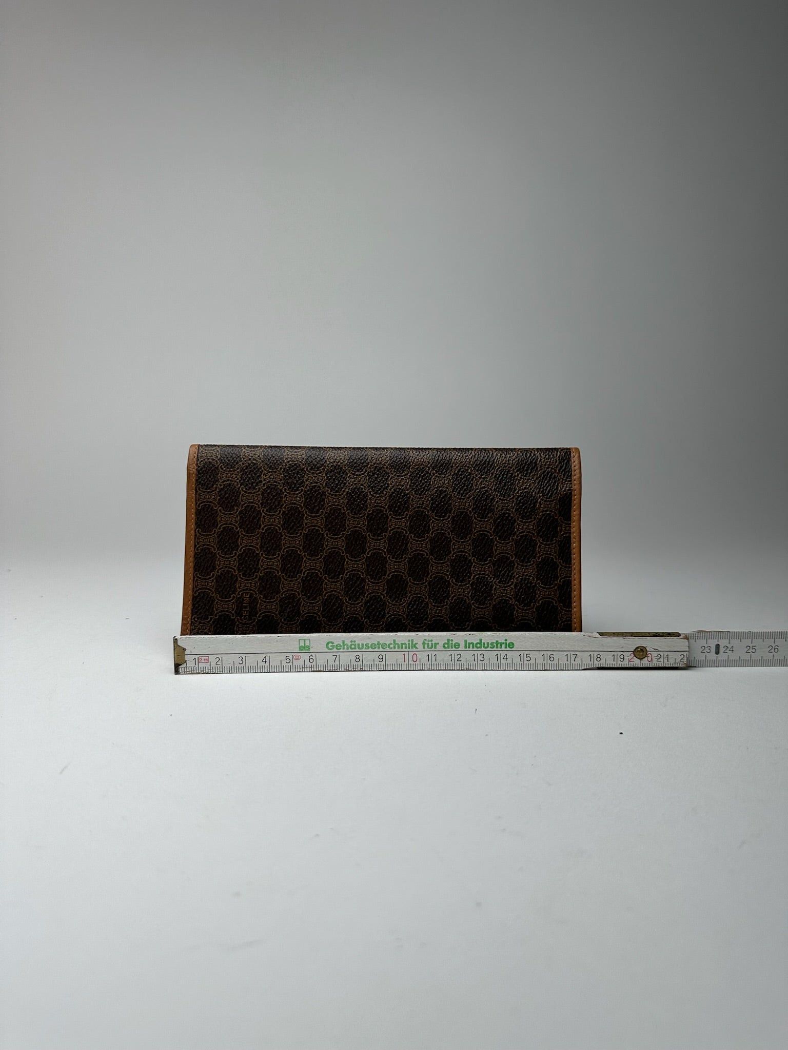 Celine Vintage Leather Monogram ID holder card holder brown Size ONE SIZE - 7 Thumbnail