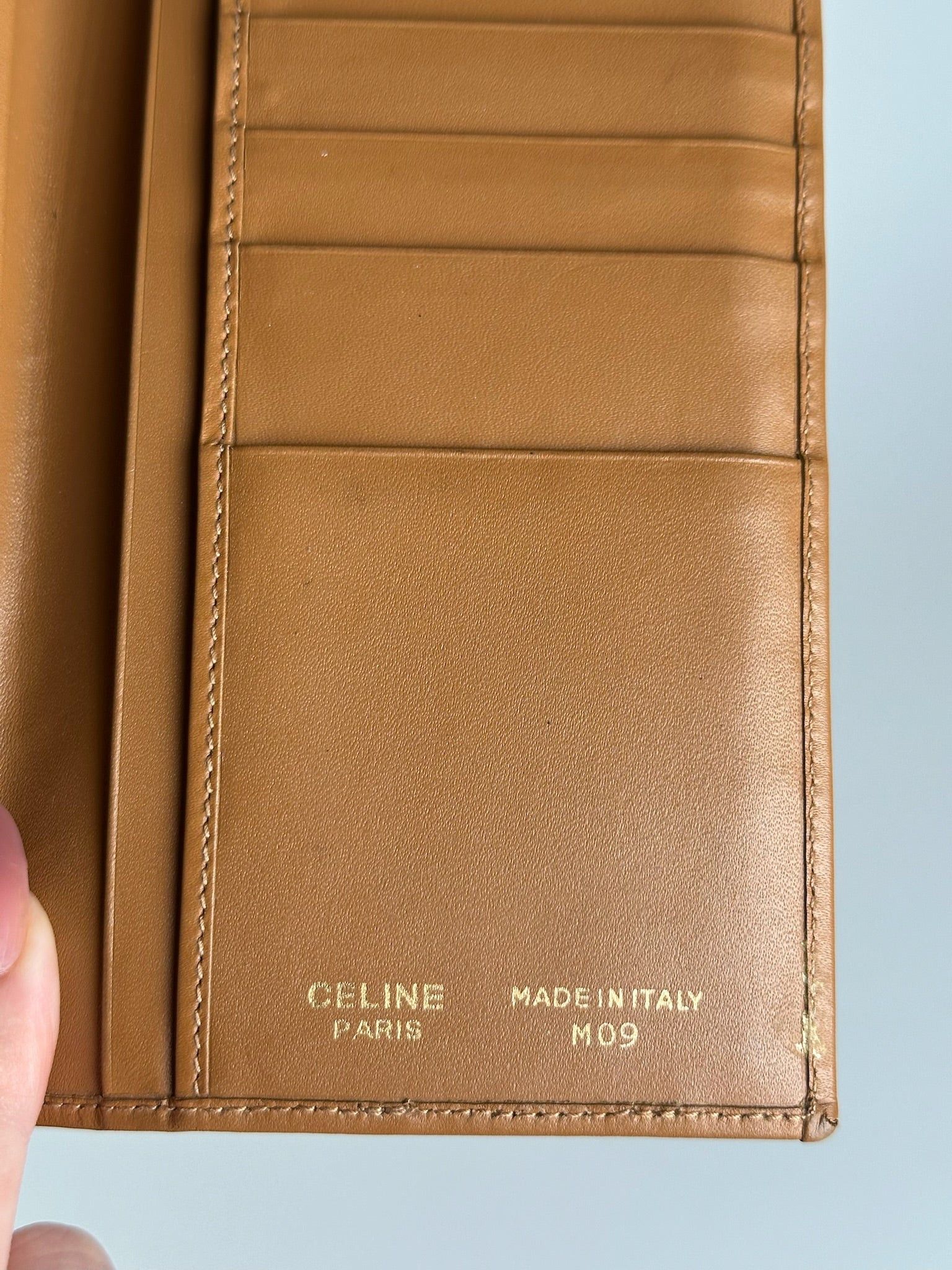 Celine Vintage Leather Monogram ID holder card holder brown Size ONE SIZE - 6 Thumbnail