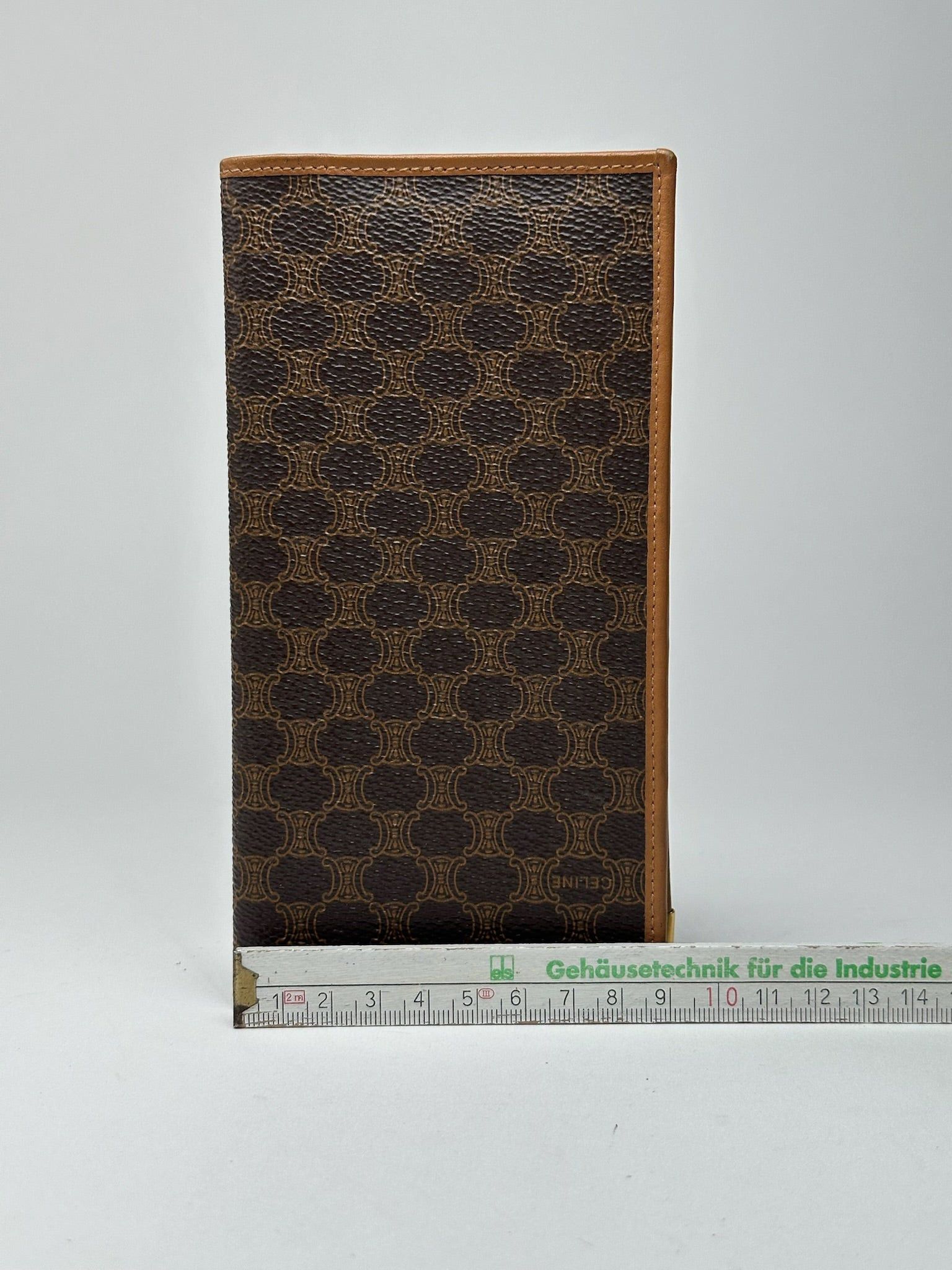 Celine Vintage Leather Monogram ID holder card holder brown Size ONE SIZE - 11 Thumbnail
