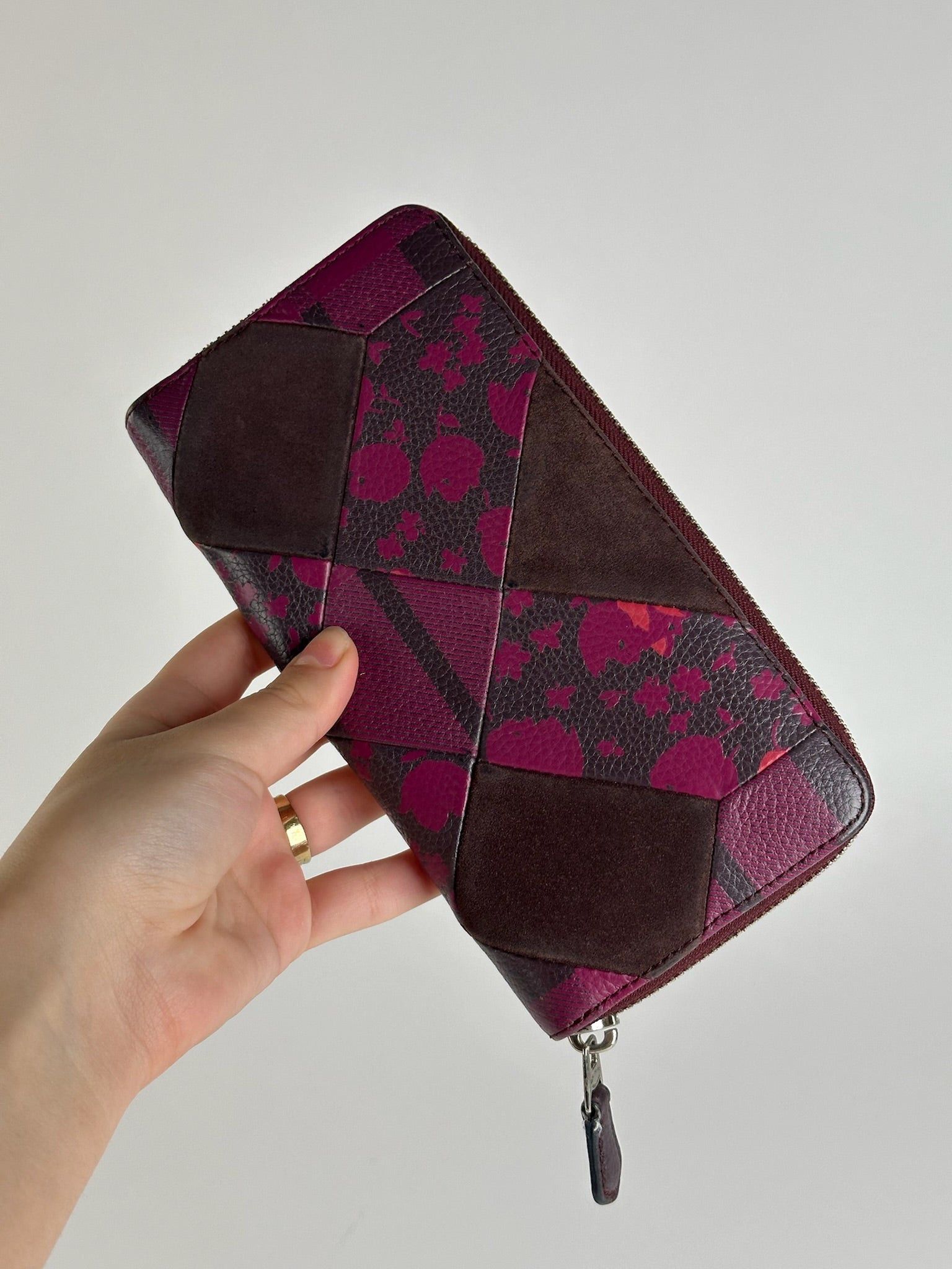 Coach Vintage Leather wallet purple brown Size ONE SIZE - 4 Thumbnail