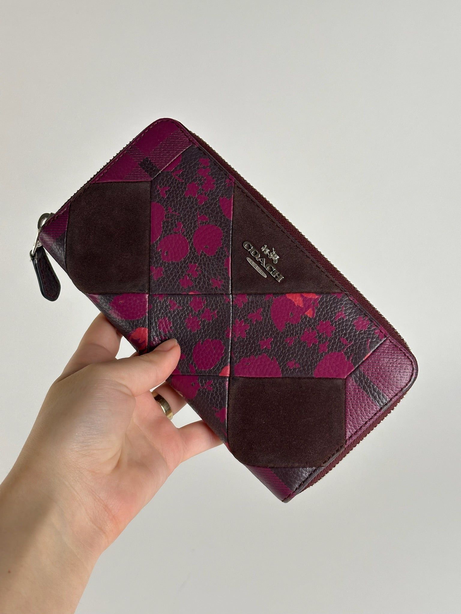 Coach Vintage Leather wallet purple brown Size ONE SIZE - 5 Thumbnail