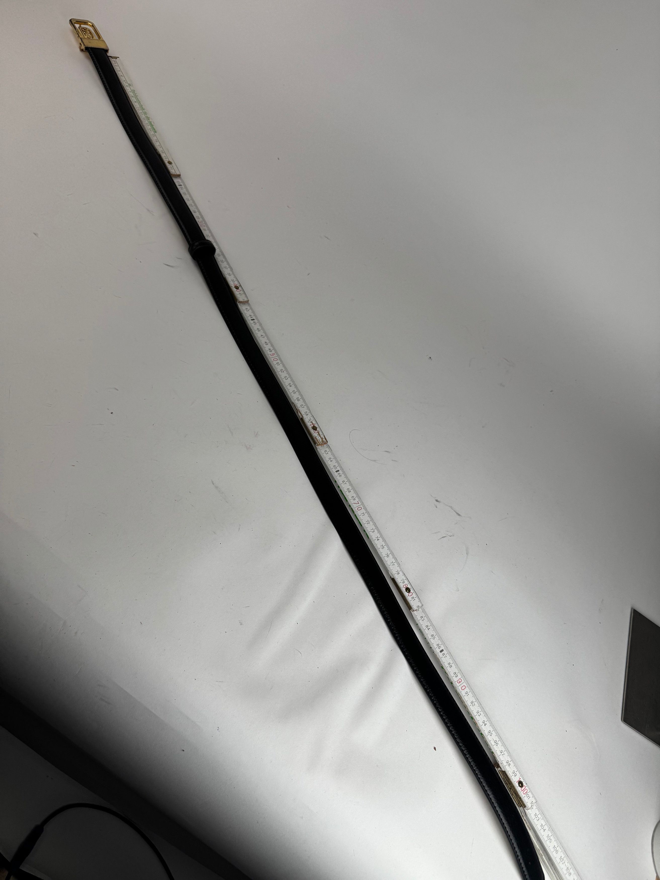 Celine Vintage Paris Leather belt black Size ONE SIZE - 6 Thumbnail