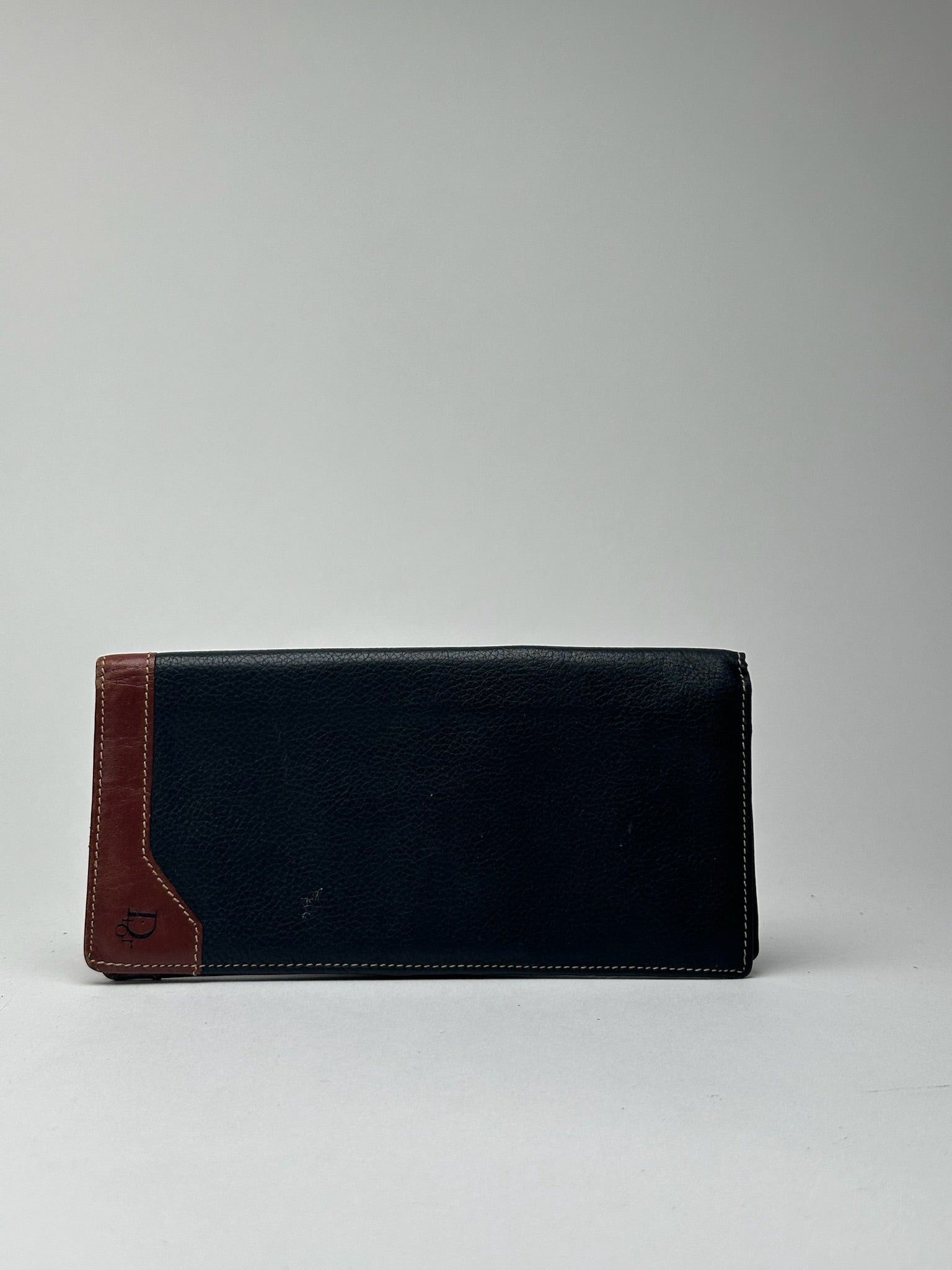 Dior Vintage Leather Card Holder Id Holder Black Brown Size ONE SIZE - 2 Thumbnail
