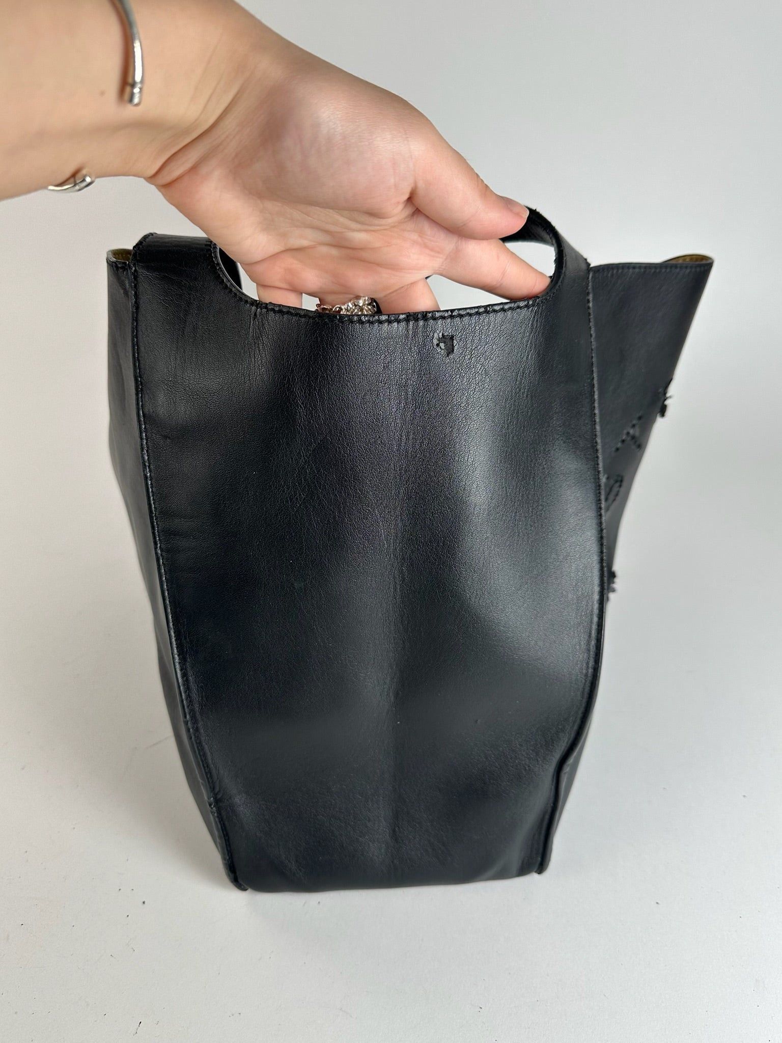 Stella McCartney Vintage Stella Mc Cartney Vegan Leather Logo Bag Black Size ONE SIZE - 10 Thumbnail