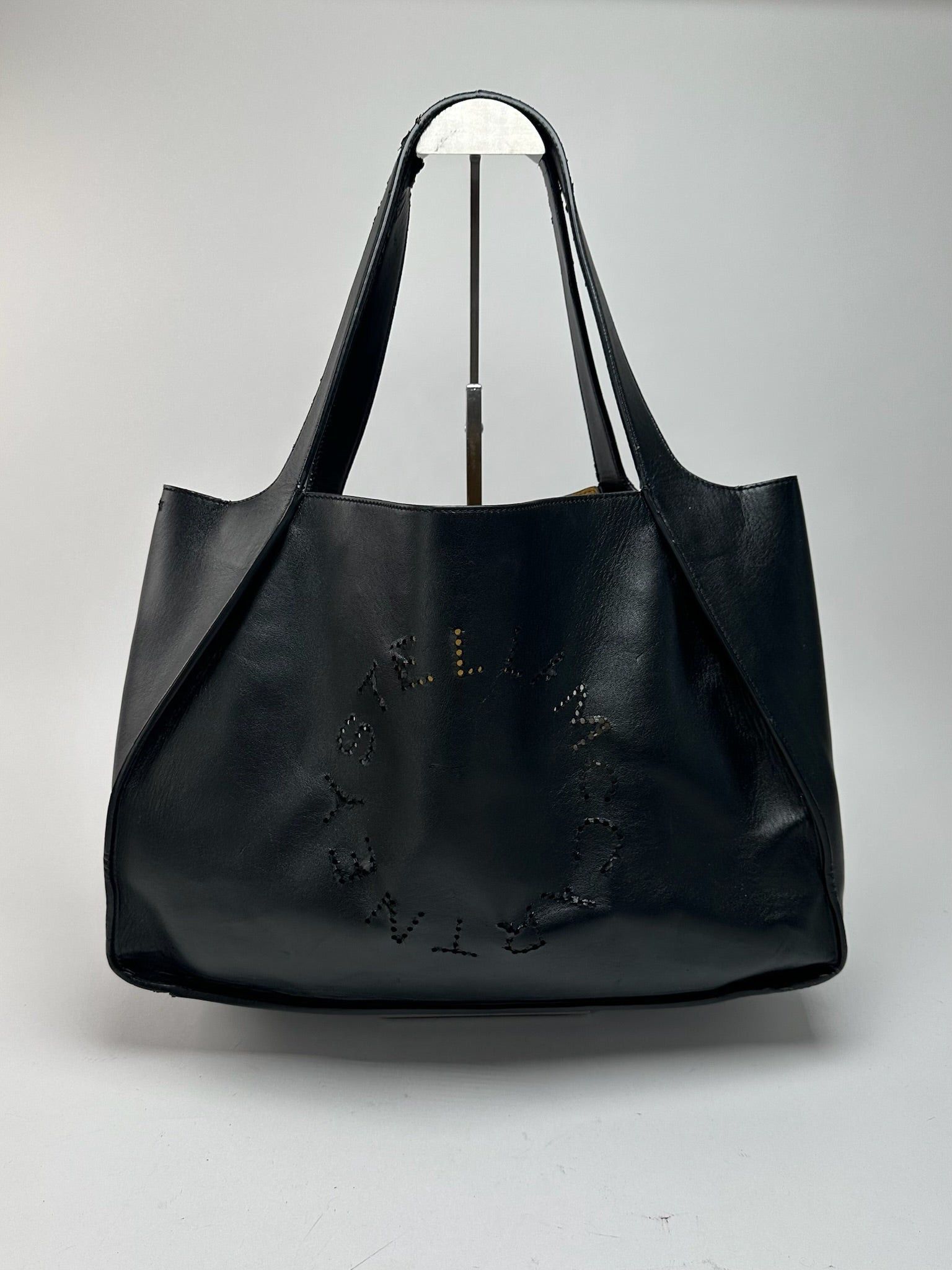 Stella McCartney Vintage Stella Mc Cartney Vegan Leather Logo Bag Black Size ONE SIZE - 8 Thumbnail