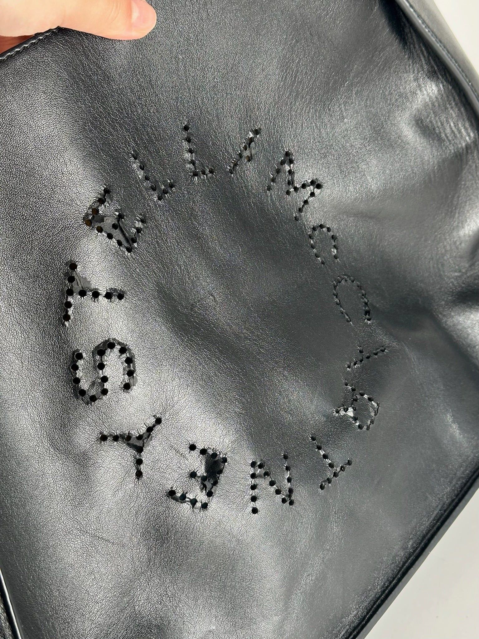 Stella McCartney Vintage Stella Mc Cartney Vegan Leather Logo Bag Black Size ONE SIZE - 9 Thumbnail
