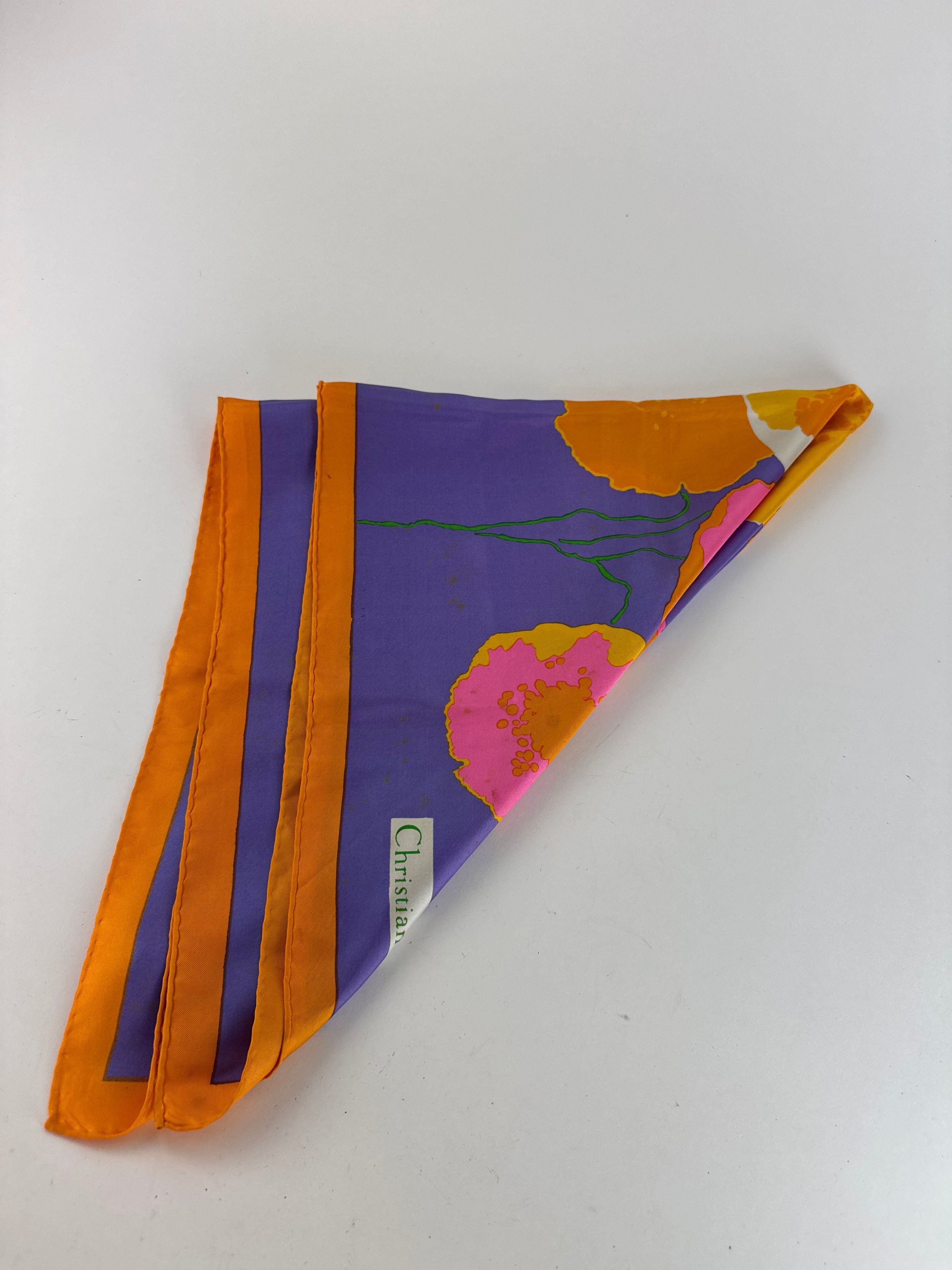 Dior Vintage Silk Scarf Size ONE SIZE - 9 Thumbnail
