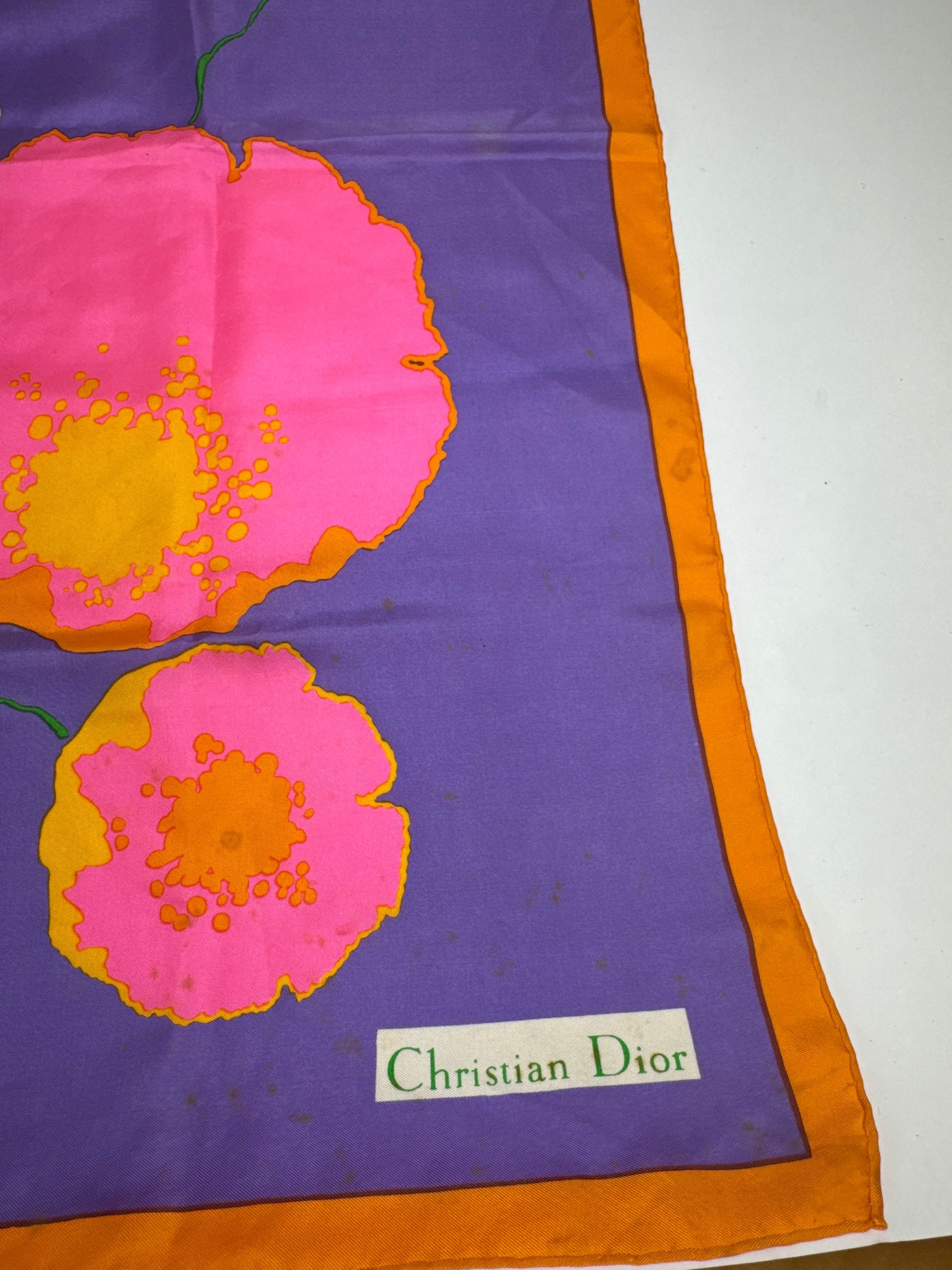 Dior Vintage Silk Scarf Size ONE SIZE - 5 Thumbnail