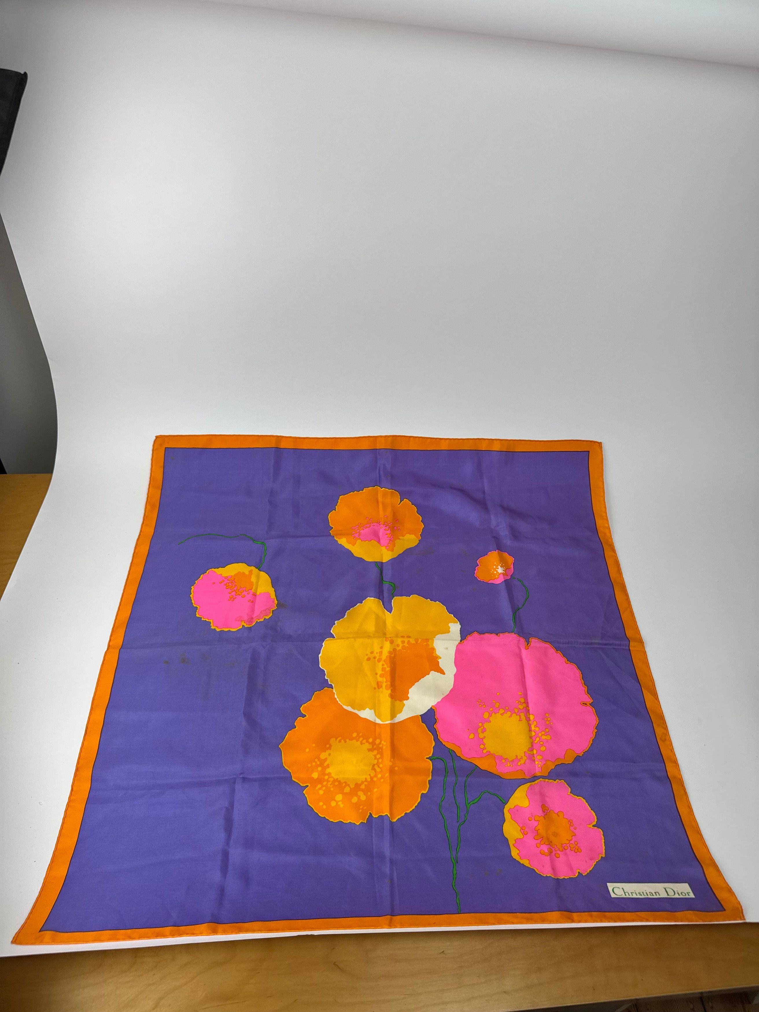 Dior Vintage Silk Scarf Size ONE SIZE - 10 Thumbnail