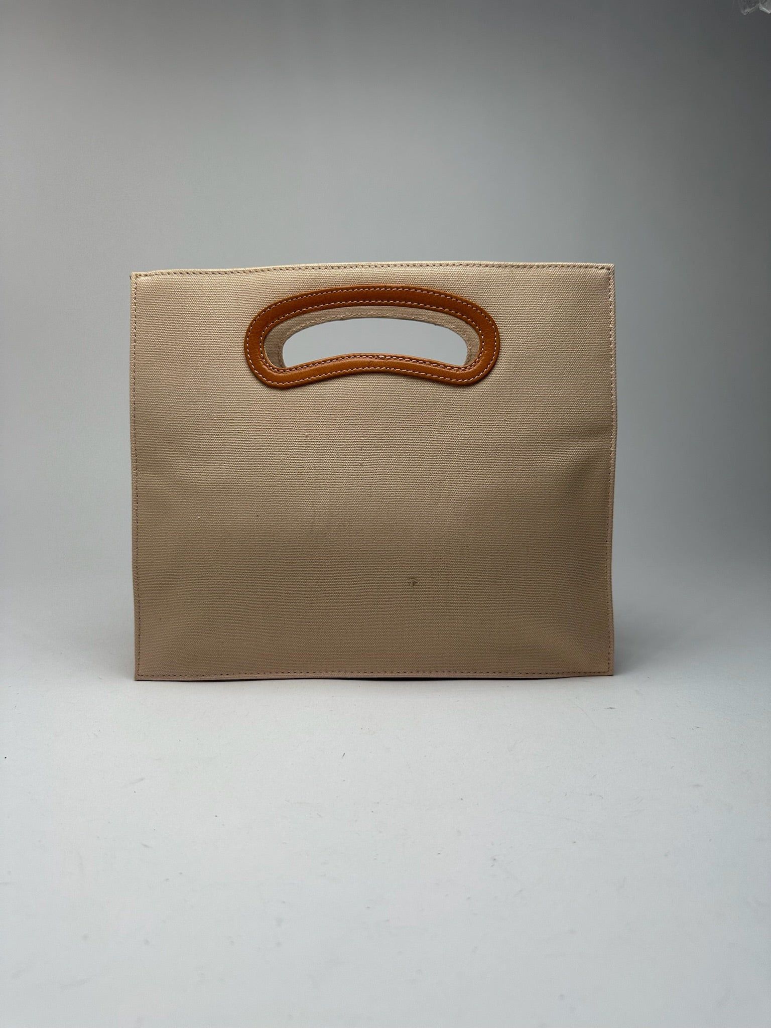 Yves Saint Laurent Vintage YSL Cotton Bag Beige Size ONE SIZE - 2 Thumbnail