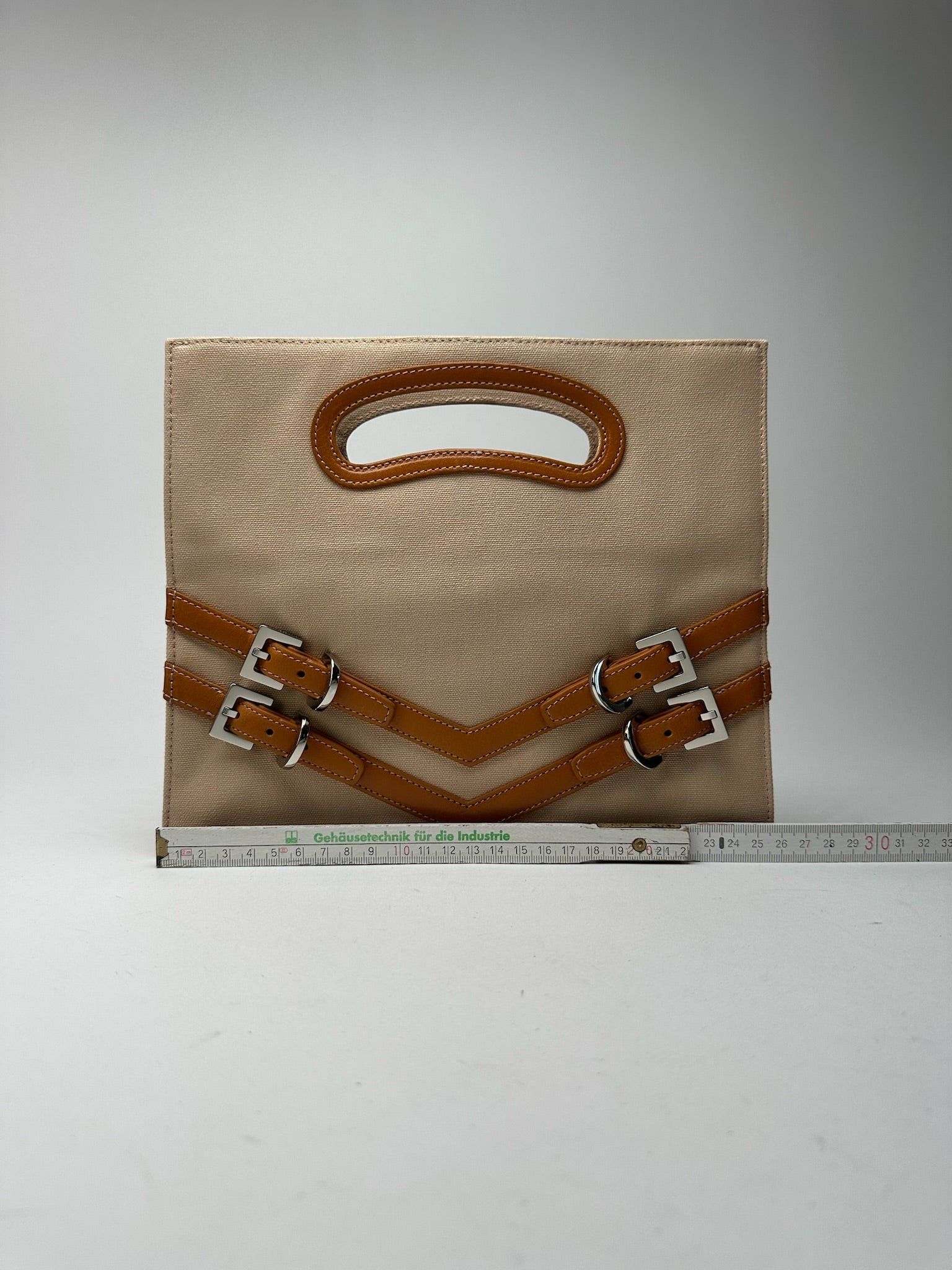 Yves Saint Laurent Vintage YSL Cotton Bag Beige Size ONE SIZE - 11 Thumbnail