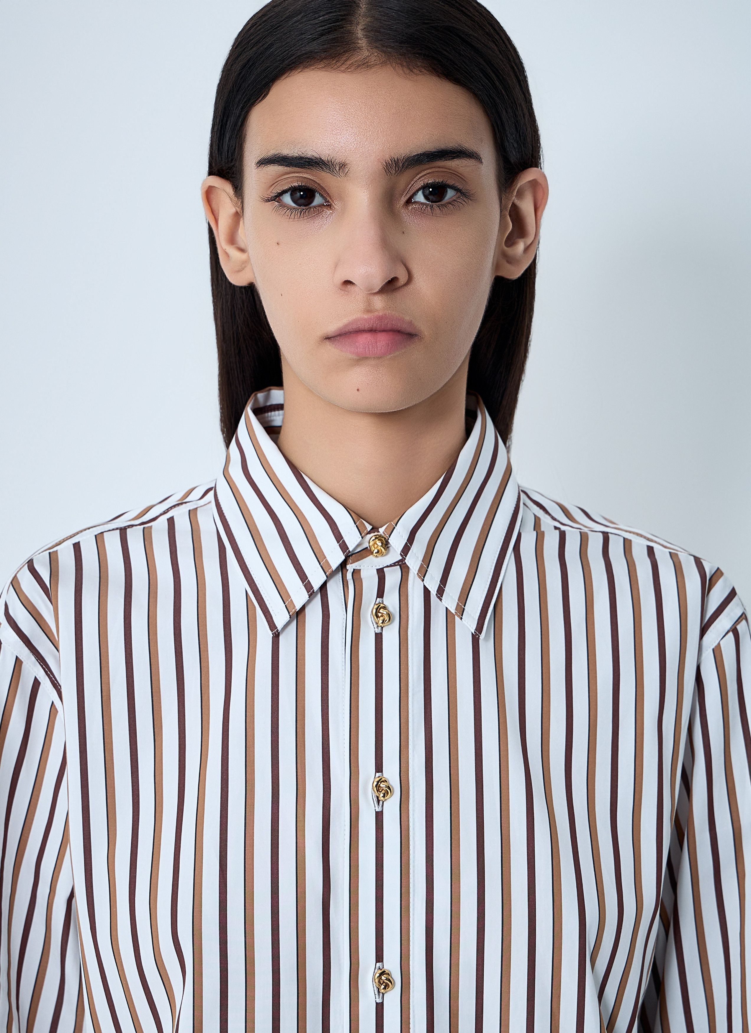 Bottega Veneta Stripe Button-Down Shirt Size M / US 6-8 / IT 42-44 - 5 Thumbnail