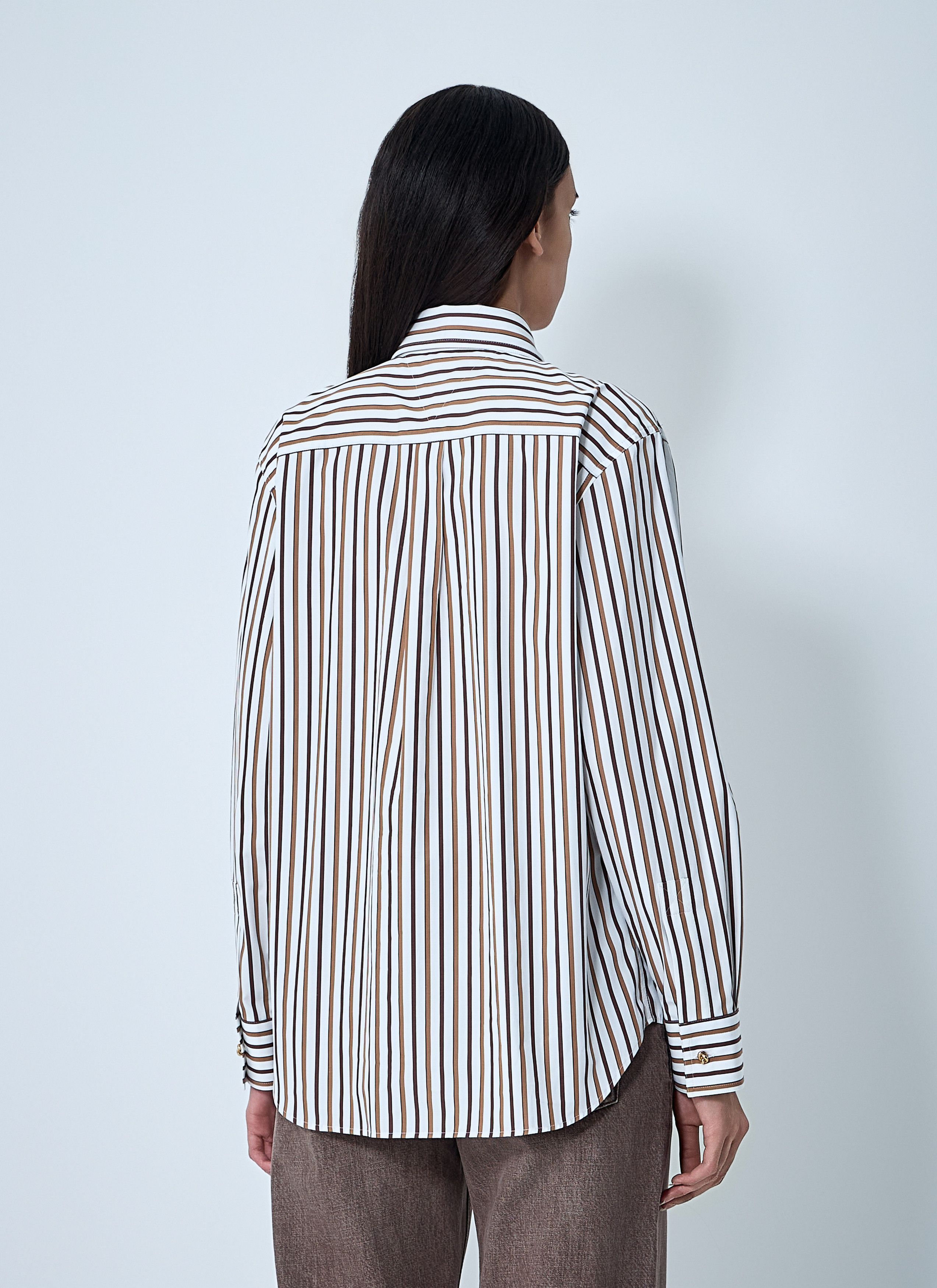 Bottega Veneta Stripe Button-Down Shirt Size M / US 6-8 / IT 42-44 - 4 Thumbnail