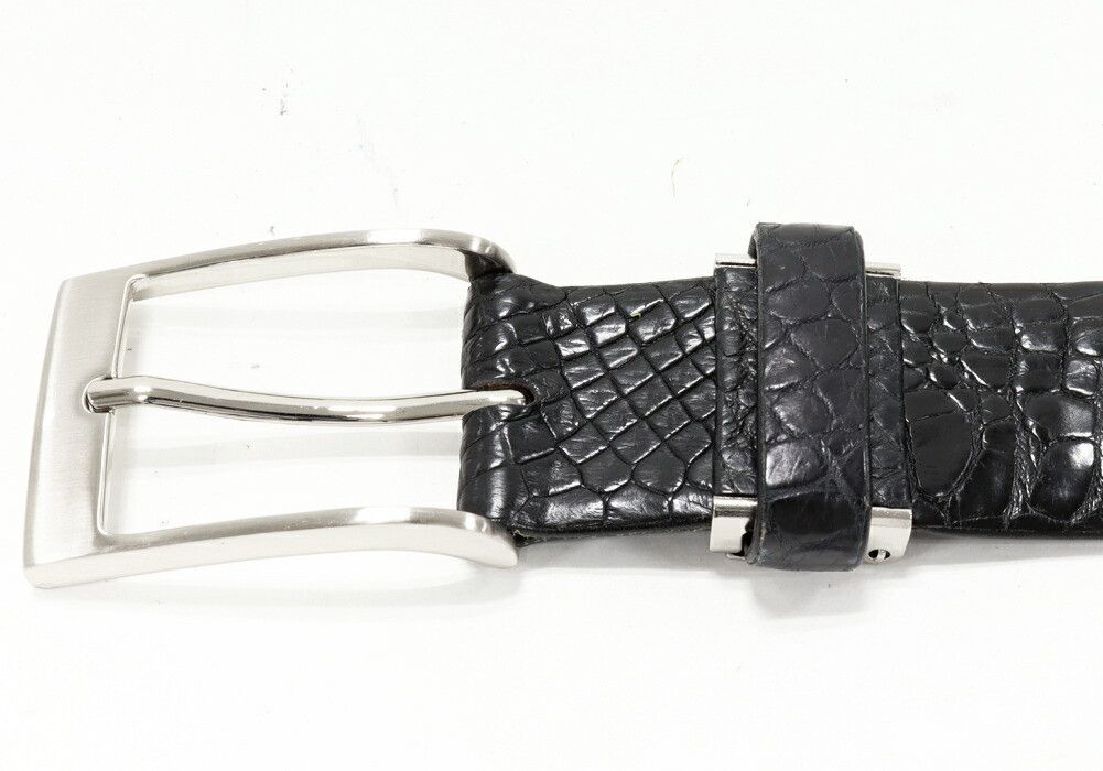 Other Other Crocodile Belt Leather Belt DUTY FREE for USA Size ONE SIZE - 4 Thumbnail