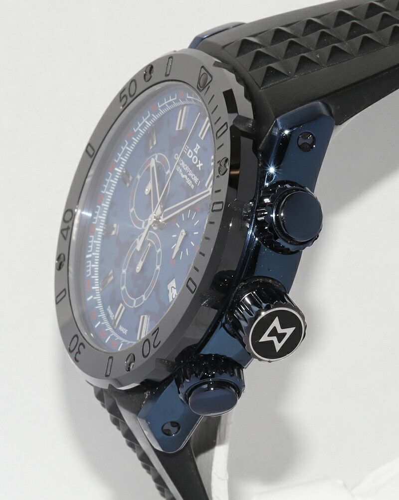 Other Other Edox Chronoffshore 1 Stainless Steel Chronograph Metal Quartz 10221-37BU5-BUM5 DUTY FREE for USA Size ONE SIZE - 4 Thumbnail