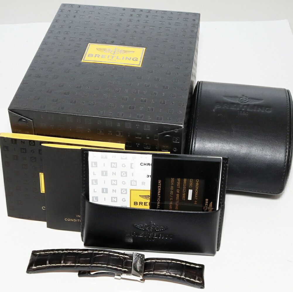 Breitling Breitling Breitling Chronomat 44 Au750 Stainless Steel Calfskin Automatic IB0110 DUTY FREE for USA Size ONE SIZE - 3 Thumbnail