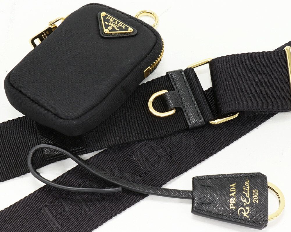 Prada Prada Prada Re-Edition 2005 Re-Nylon 2way Bag Leather Shoulder Bag 1BH204 R064 F0002 V V9L DUTY FREE for USA Size ONE SIZE - 5 Thumbnail