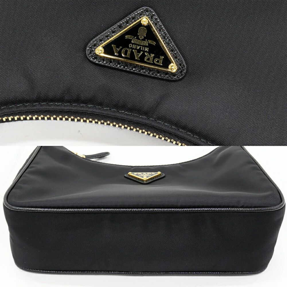 Prada Prada Prada Re-Edition 2005 Re-Nylon 2way Bag Leather Shoulder Bag 1BH204 R064 F0002 V V9L DUTY FREE for USA Size ONE SIZE - 6 Thumbnail