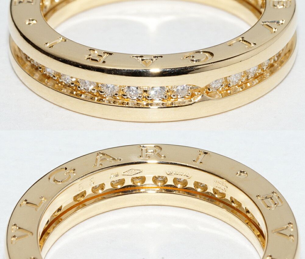 Bvlgari Bvlgari BVLGARI B.zero1 Au750 Diamond Ring Size 15.5 Metal Ring AN850561 DUTY FREE for USA Size ONE SIZE - 5 Thumbnail