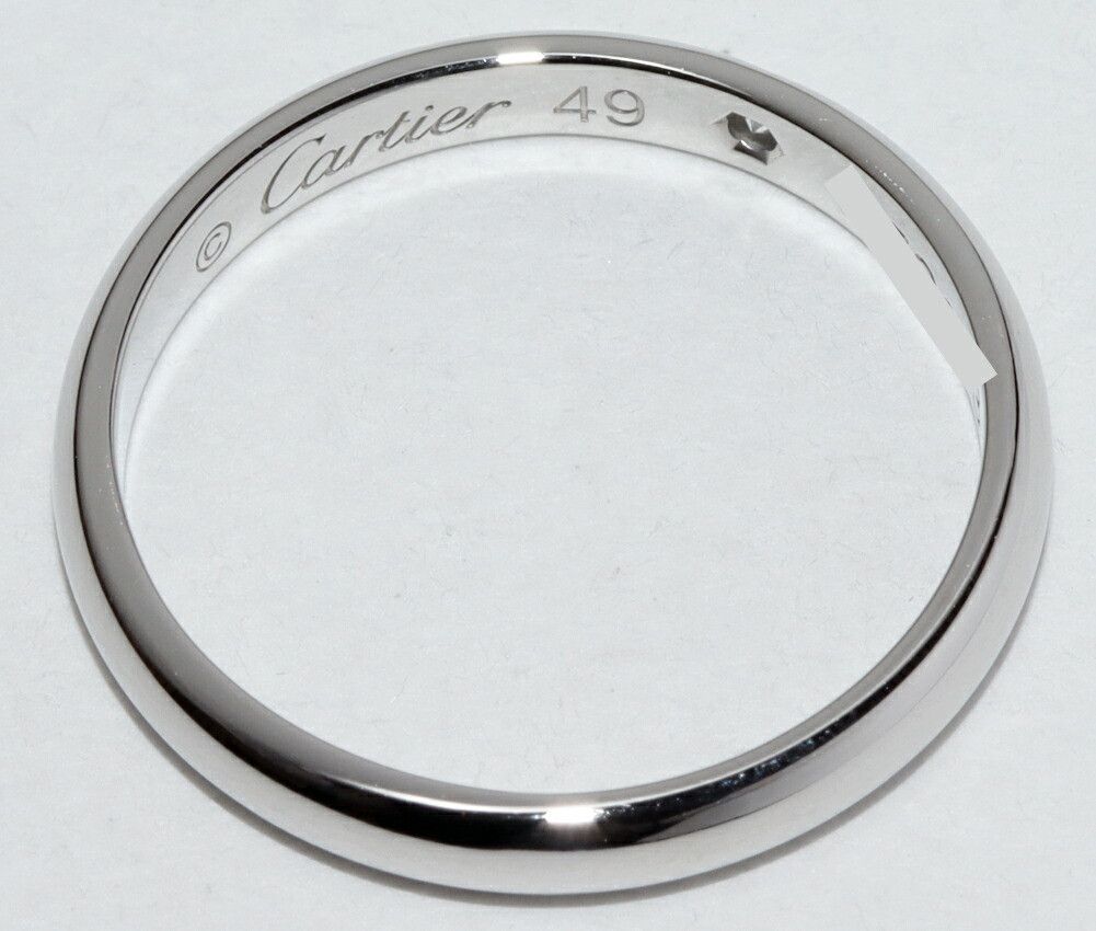 Cartier Cartier Cartier 1895 Wedding Ring Pt950 Ring Size 9 Metal Ring B40577 DUTY FREE for USA Size ONE SIZE - 4 Thumbnail