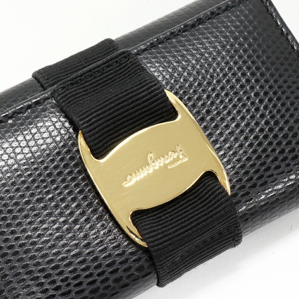 Salvatore Ferragamo Salvatore Ferragamo Salvatore Ferragamo Vara Embossed Calf Key Case Leather Key case 223056 DUTY FREE for USA Size ONE SIZE - 4 Thumbnail