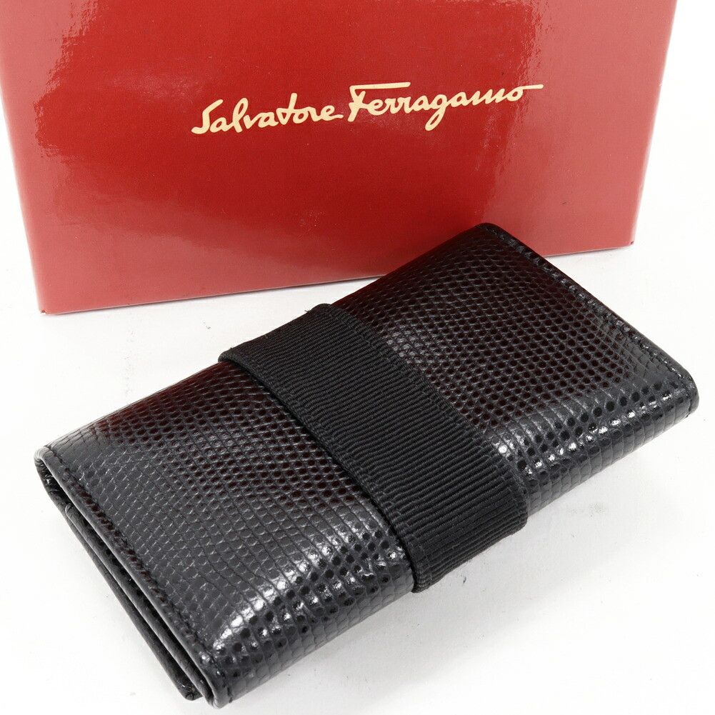 Salvatore Ferragamo Salvatore Ferragamo Salvatore Ferragamo Vara Embossed Calf Key Case Leather Key case 223056 DUTY FREE for USA Size ONE SIZE - 2 Thumbnail
