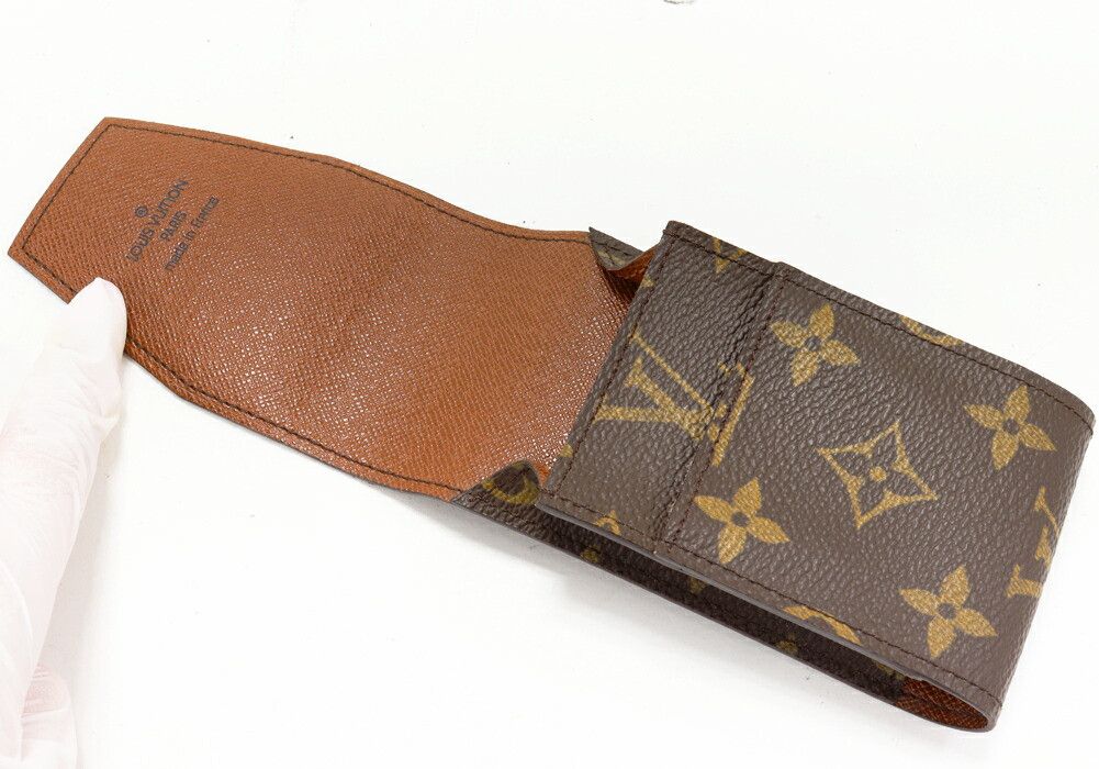 etui cigarette louis vuitton Pre Loved Damier Ebene Case Damier Ebene LOUIS VUITTON Vintage Monogram Etui