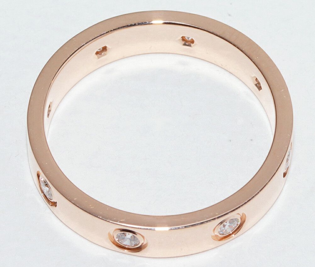 Cartier Cartier Cartier Love Ring Au750 Diamond Ring Size 11 Leather Ring B40508 DUTY FREE for USA Size ONE SIZE - 4 Thumbnail