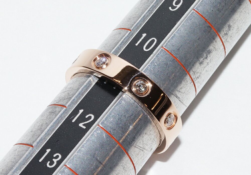 Cartier Cartier Cartier Love Ring Au750 Diamond Ring Size 11 Leather Ring B40508 DUTY FREE for USA Size ONE SIZE - 2 Thumbnail