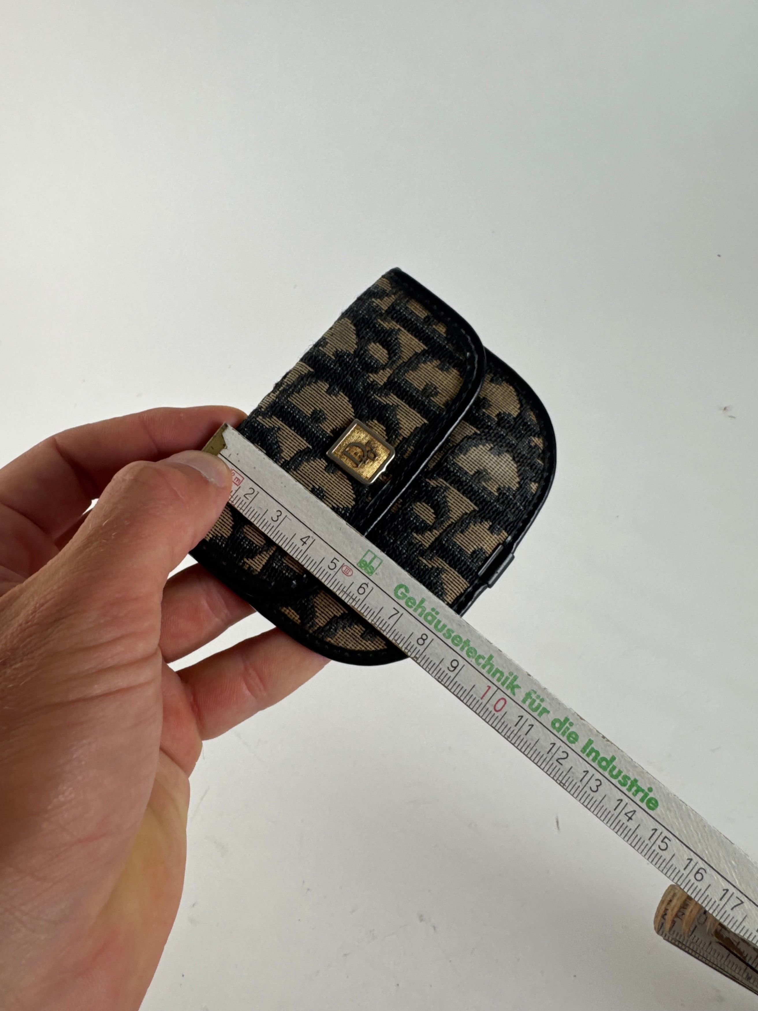 Dior Vintage oblique Monogram Card case beige Blue Size ONE SIZE - 13 Thumbnail