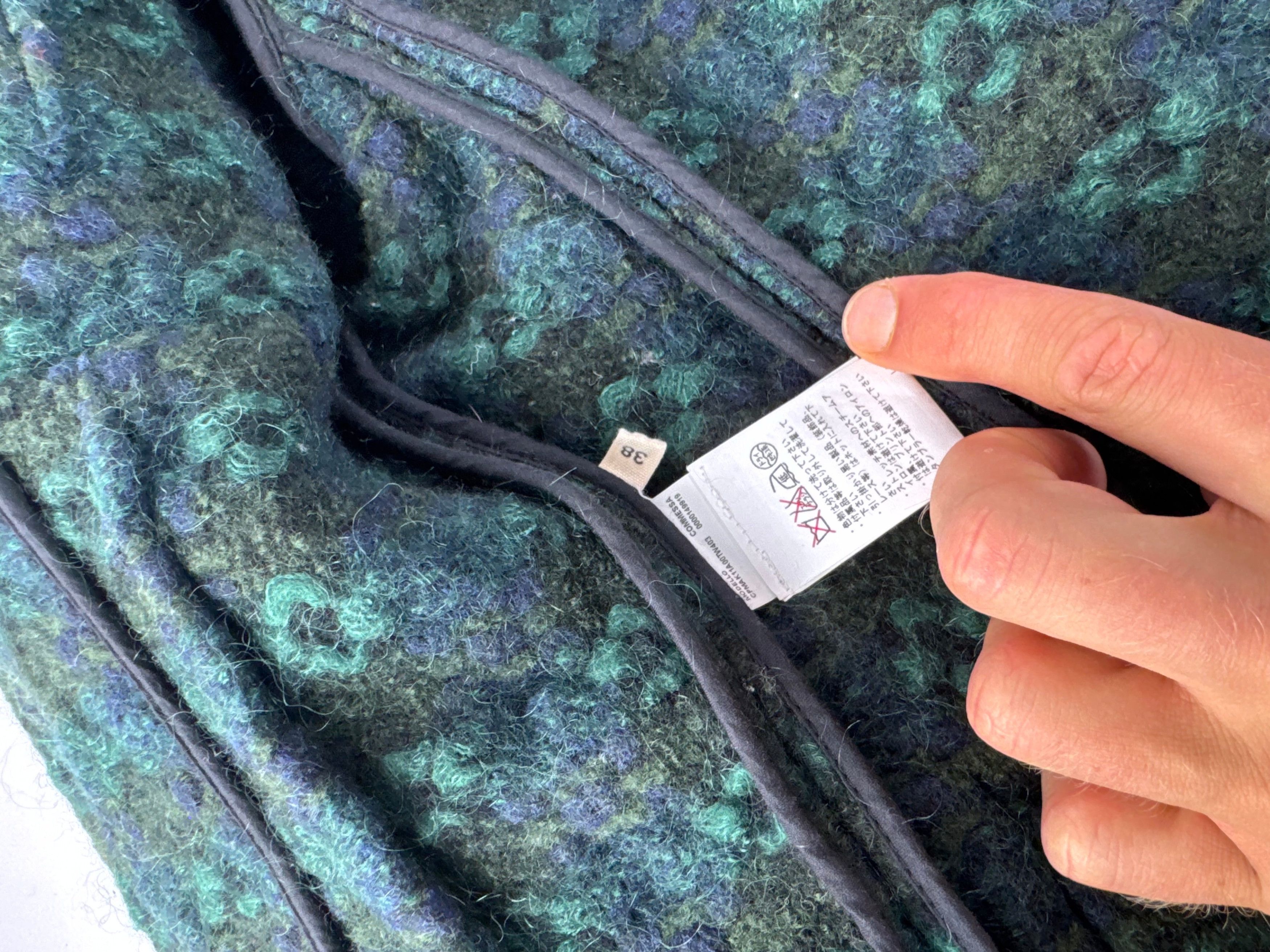 Marni Vintage Wool Trenchcoat Blue Green Size M / US 6-8 / IT 42-44 - 9 Thumbnail