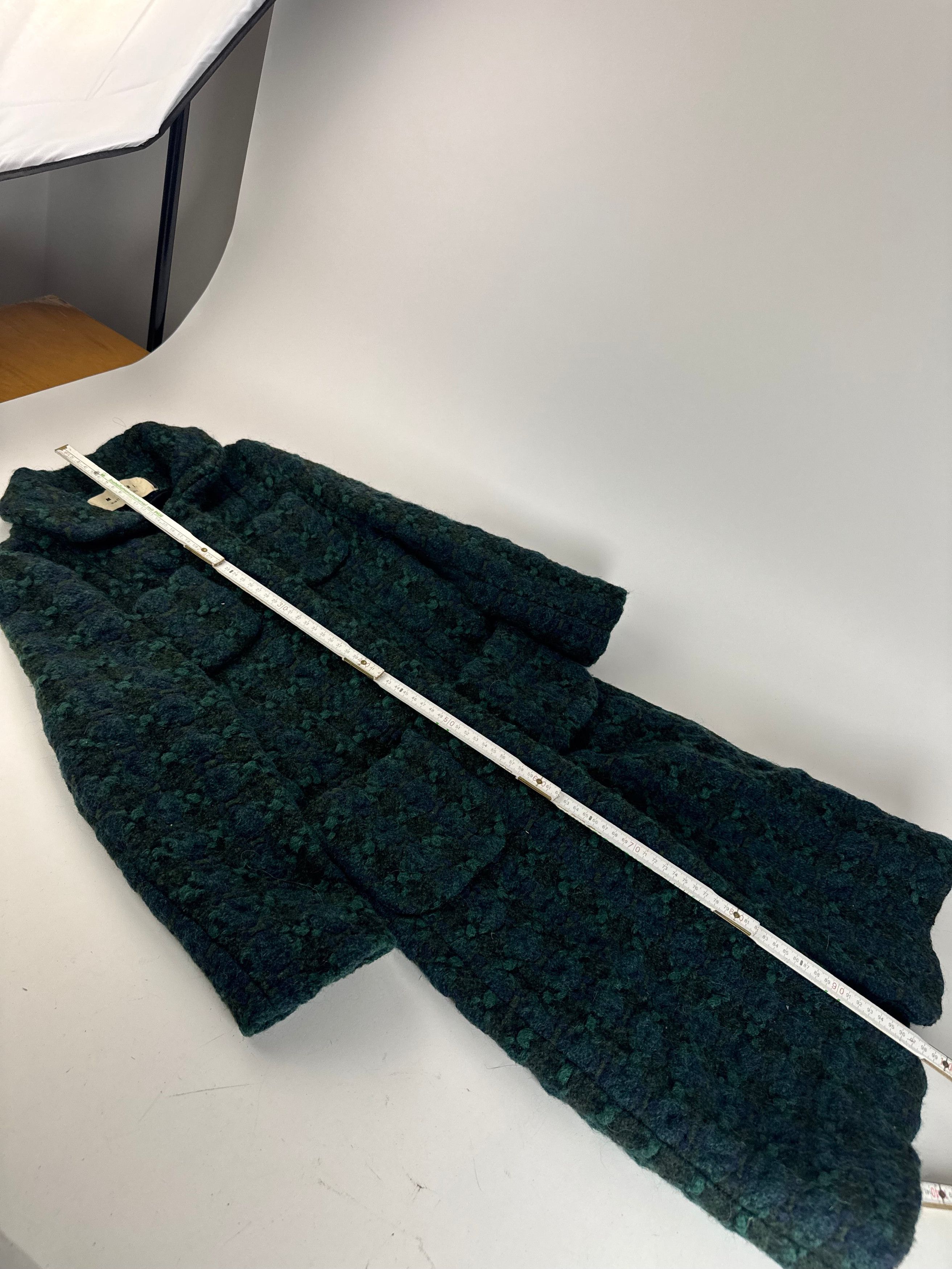 Marni Vintage Wool Trenchcoat Blue Green Size M / US 6-8 / IT 42-44 - 6 Thumbnail
