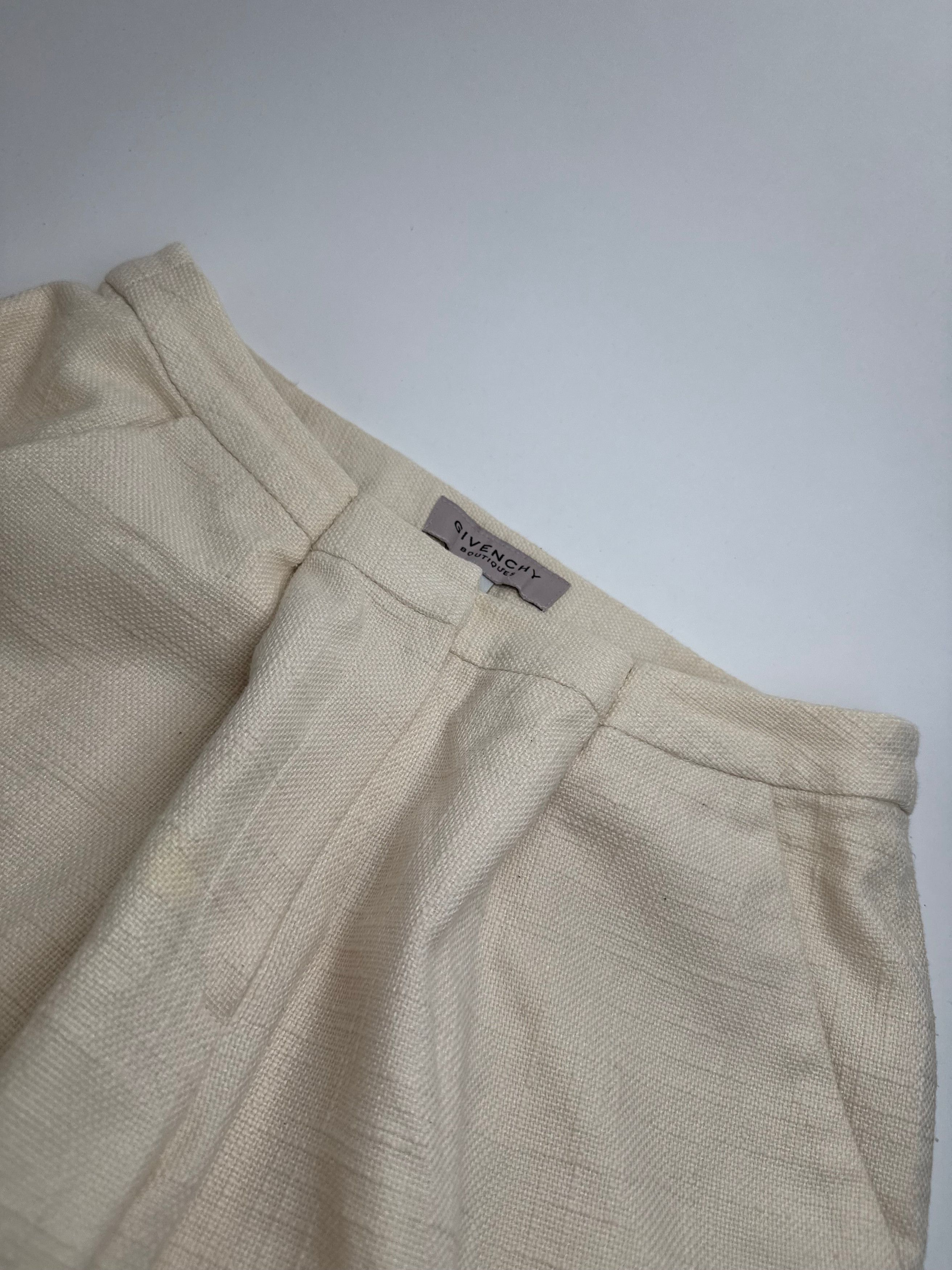 Givenchy Vintage Pants Beige M Size 28" / US 6 / IT 42 - 2 Thumbnail