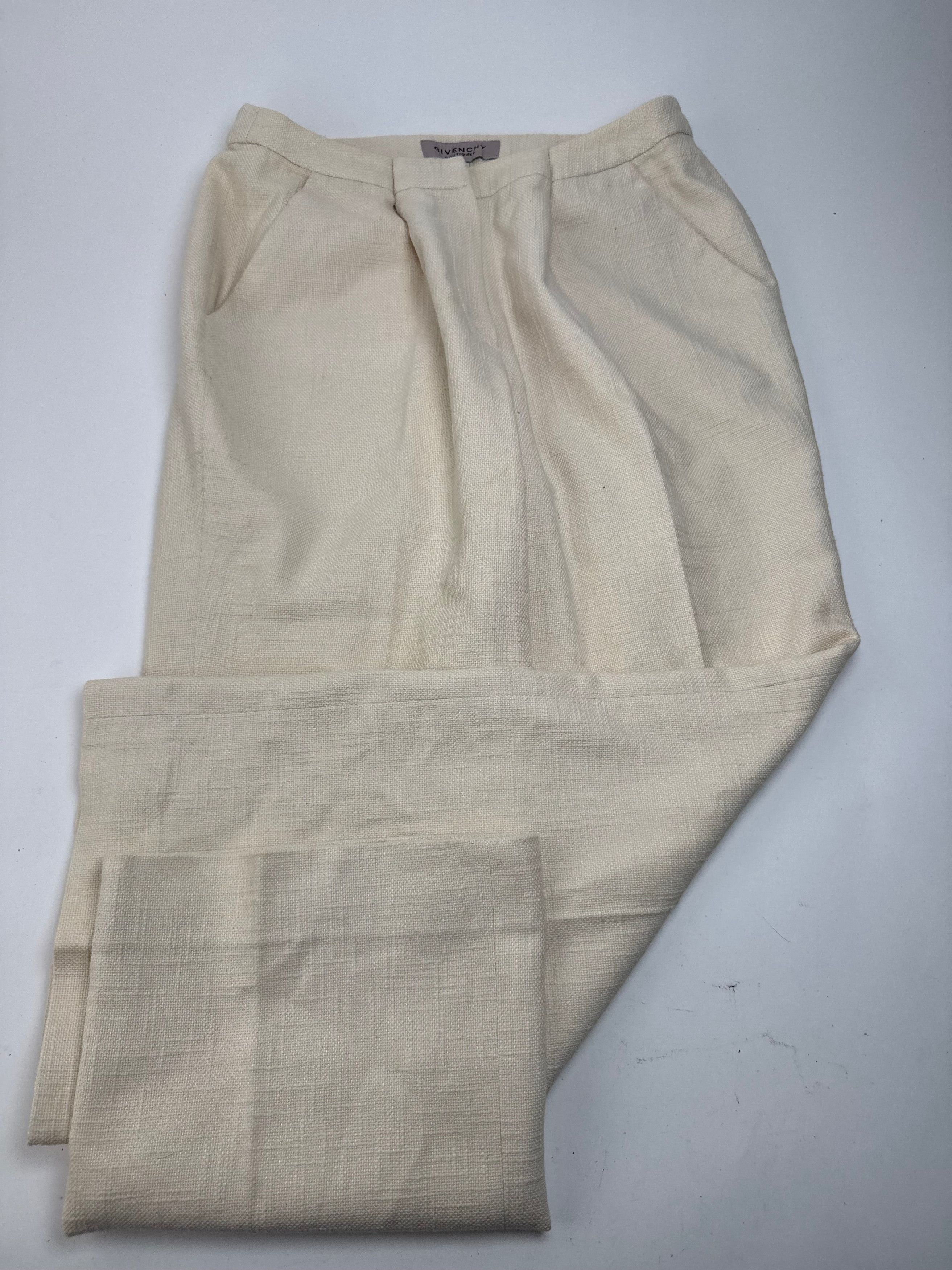 Givenchy Vintage Pants Beige M Size 28" / US 6 / IT 42 - 14 Thumbnail