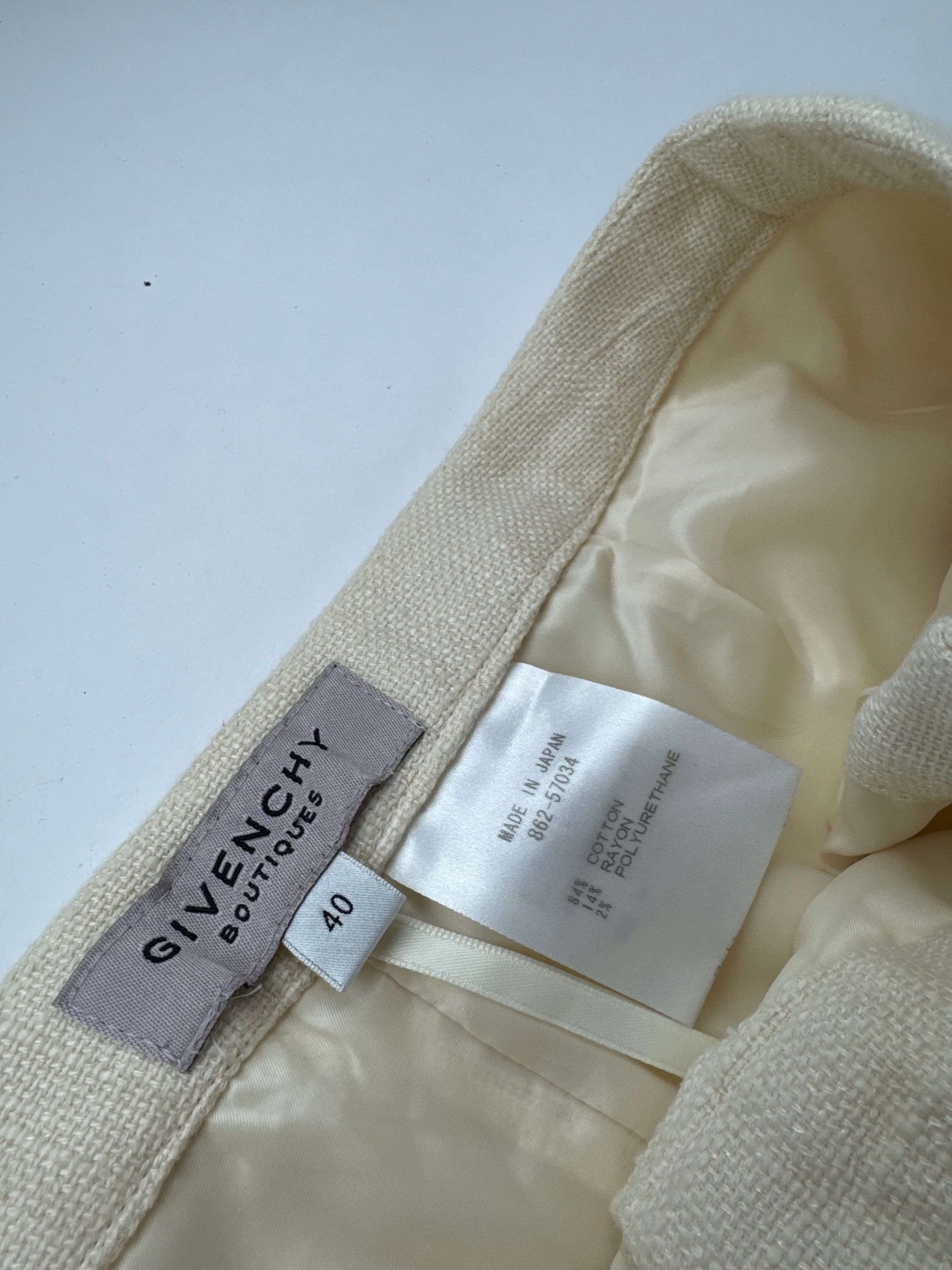 Givenchy Vintage Pants Beige M Size 28" / US 6 / IT 42 - 9 Thumbnail