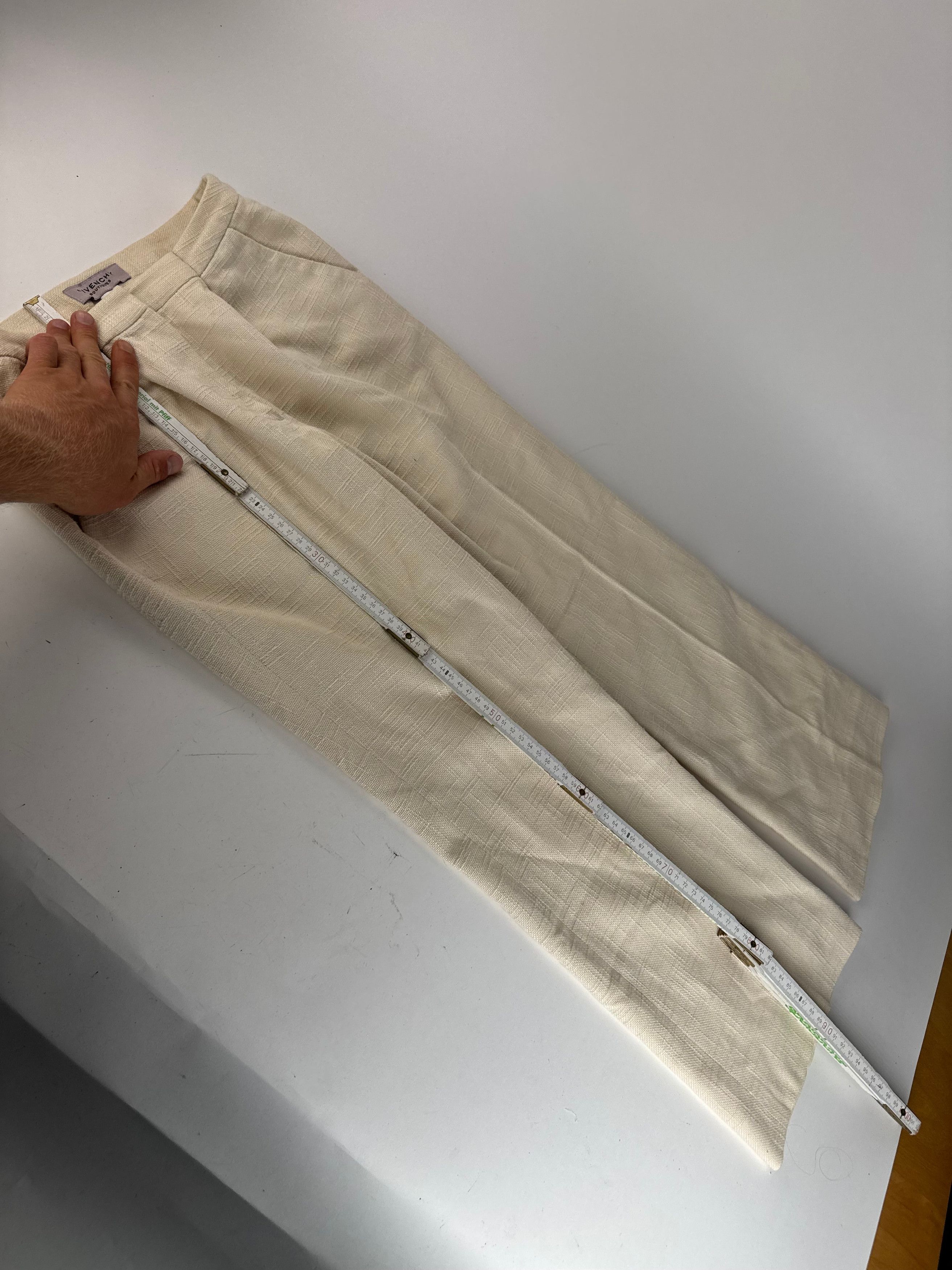 Givenchy Vintage Pants Beige M Size 28" / US 6 / IT 42 - 7 Thumbnail