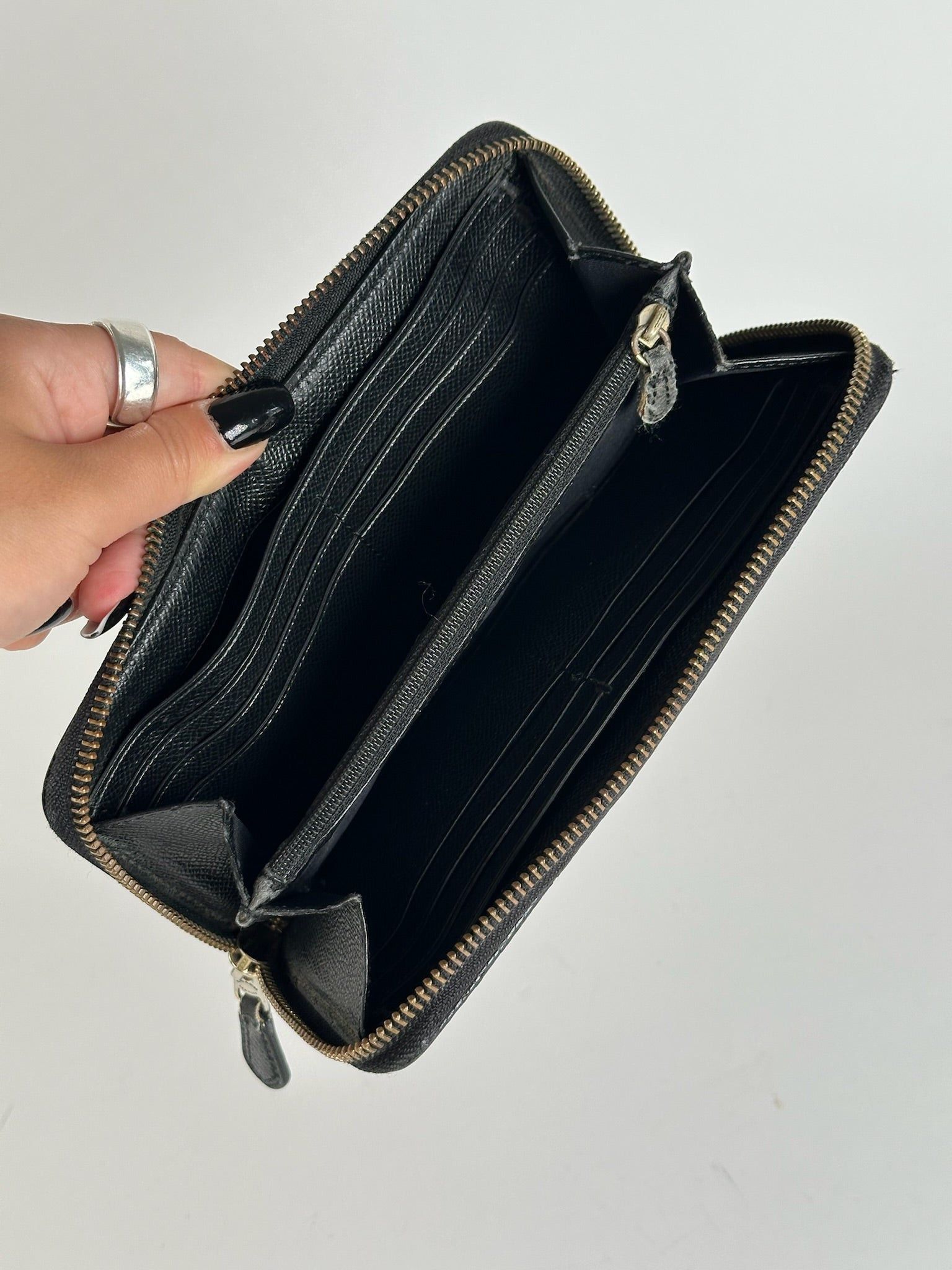 Coach Vintage Leather wallet black purple Size ONE SIZE - 5 Thumbnail