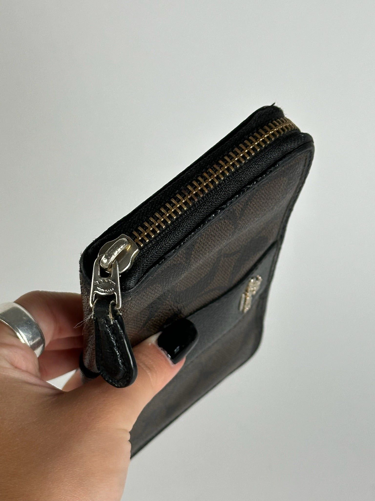 Coach Vintage Leather wallet black purple Size ONE SIZE - 10 Thumbnail