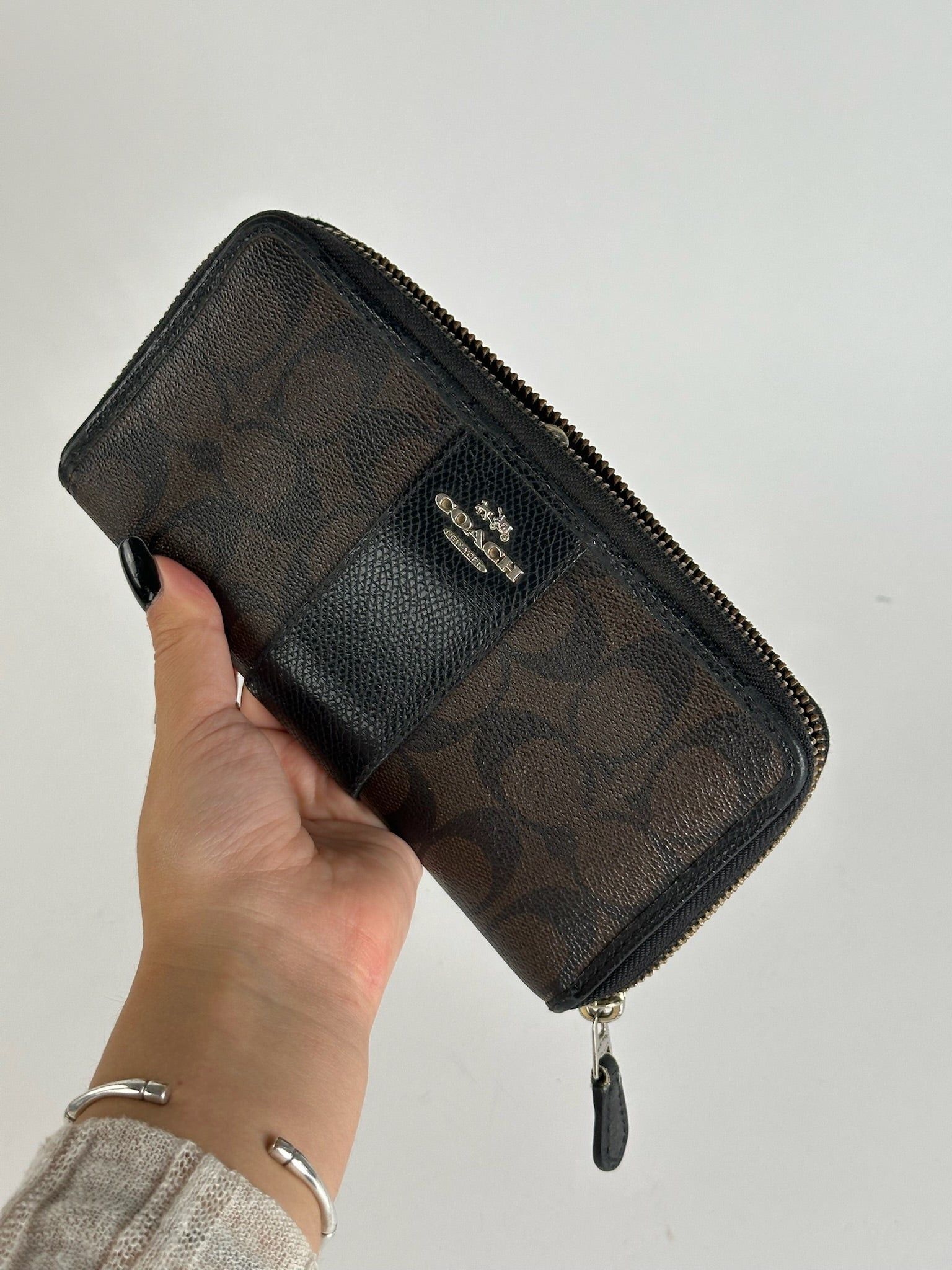 Coach Vintage Leather wallet black purple Size ONE SIZE - 7 Thumbnail