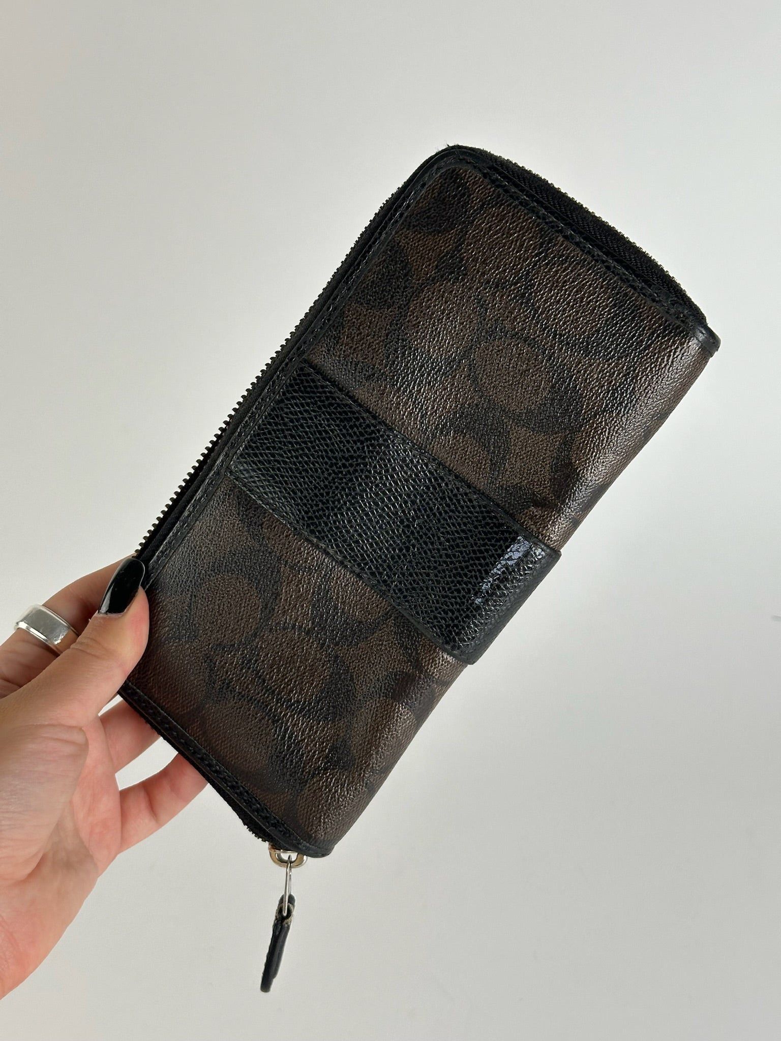 Coach Vintage Leather wallet black purple Size ONE SIZE - 6 Thumbnail
