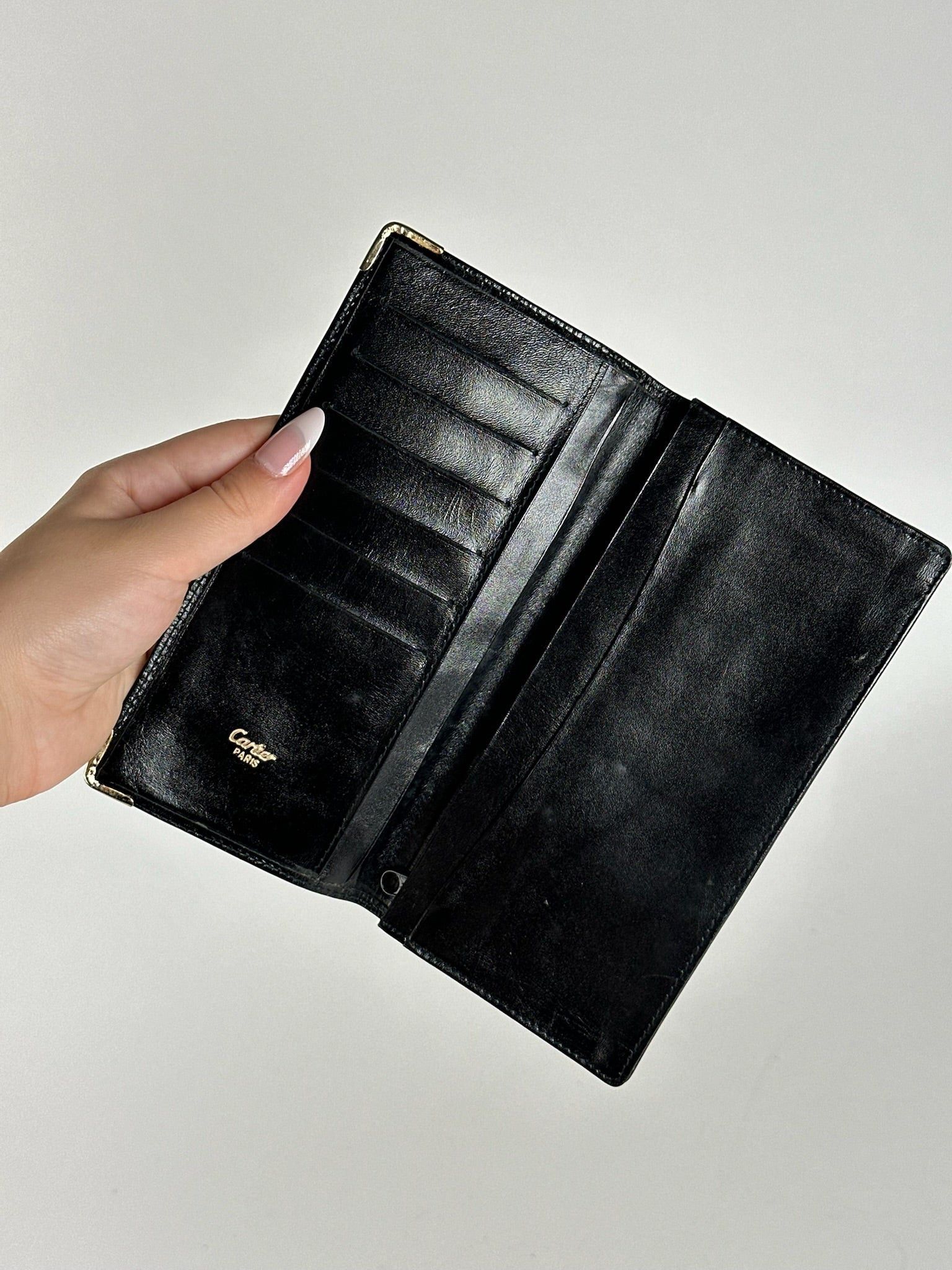 Cartier Vintage leather ID holder black Size ONE SIZE - 13 Thumbnail