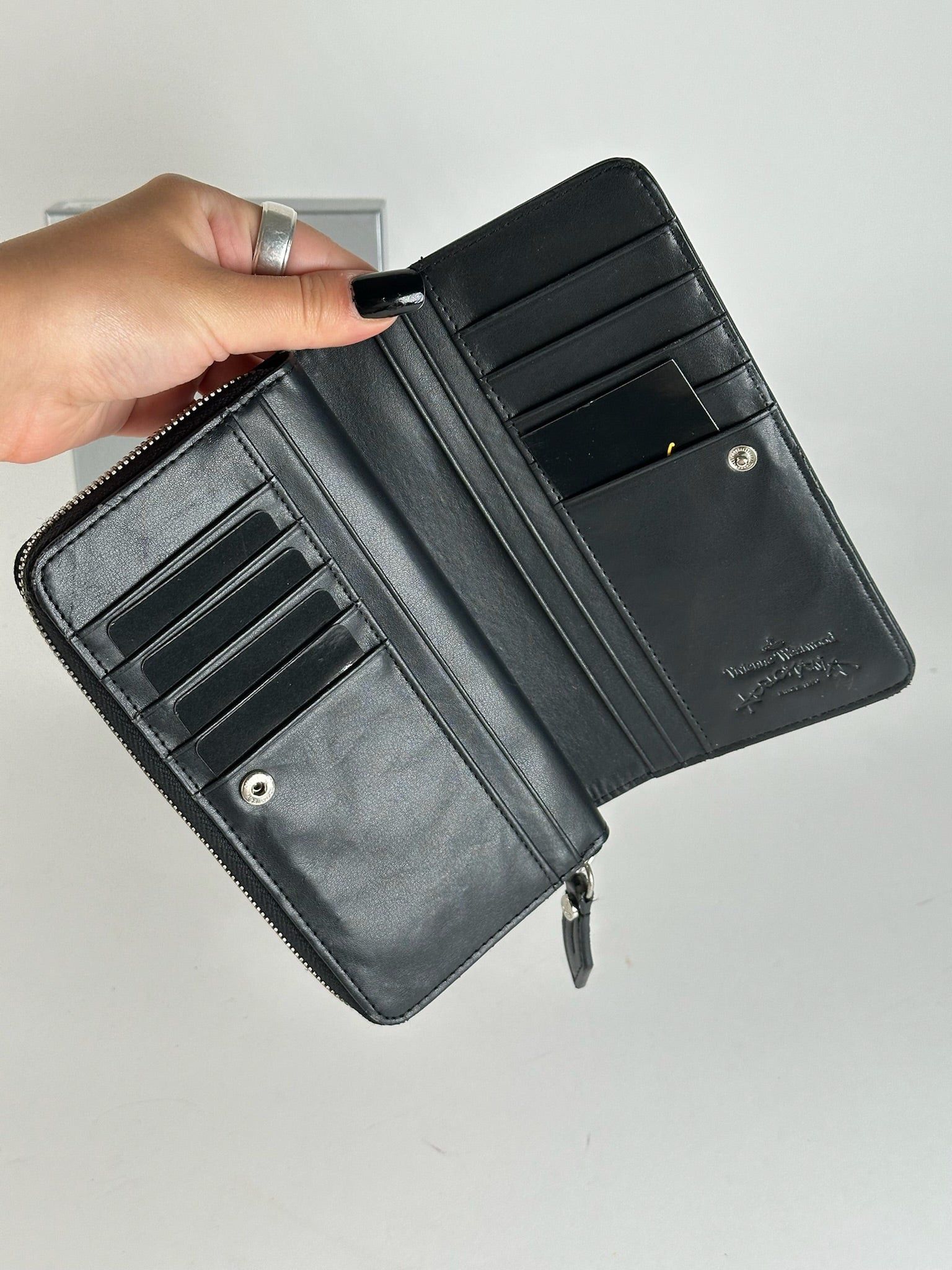 Vivienne Westwood Vintage Leather wallet checked Size ONE SIZE - 9 Thumbnail