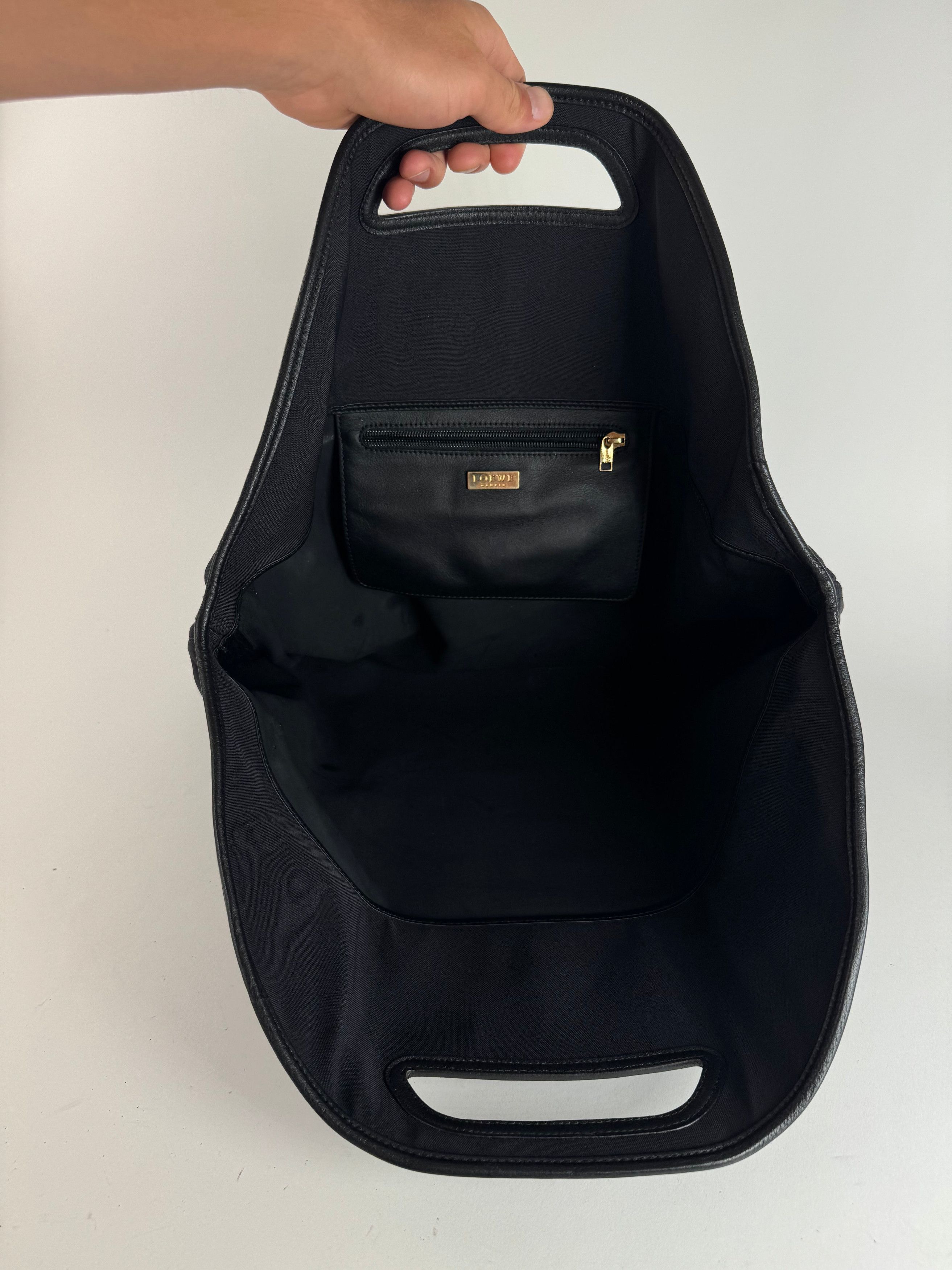 Loewe Vintage Madrid Leather Neopren bag navy black Size ONE SIZE - 4 Thumbnail