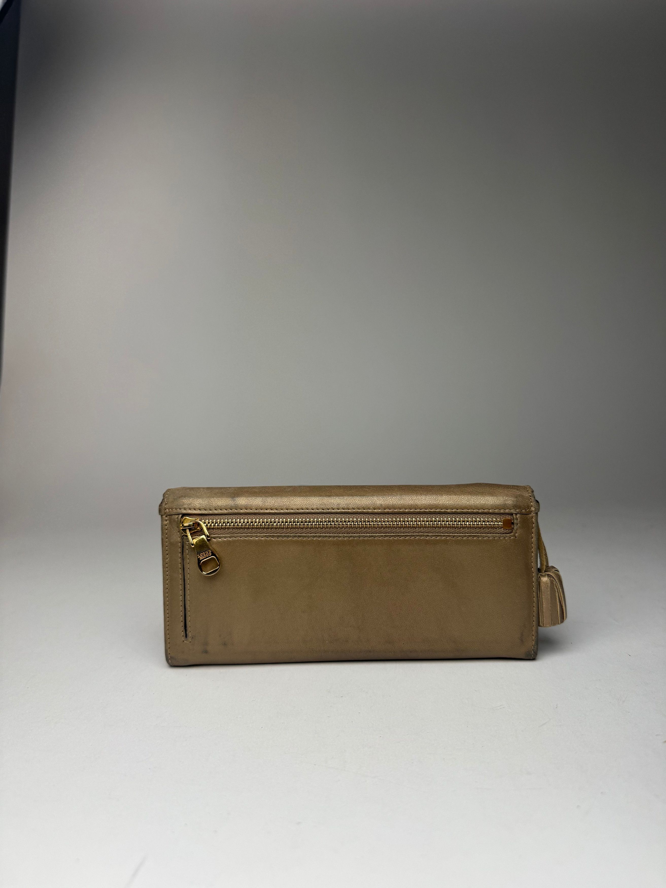 Loewe Vintage Madrid Leather wallet golden Size ONE SIZE - 2 Thumbnail